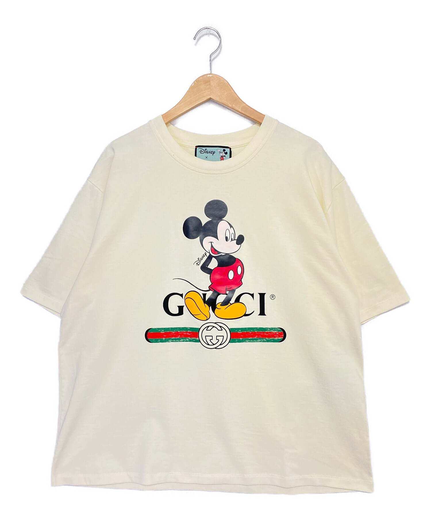 GUCCI×Disney (グッチ×ディズニー) オーバーサイズ Tシャツ ホワイト サイズ:XXL