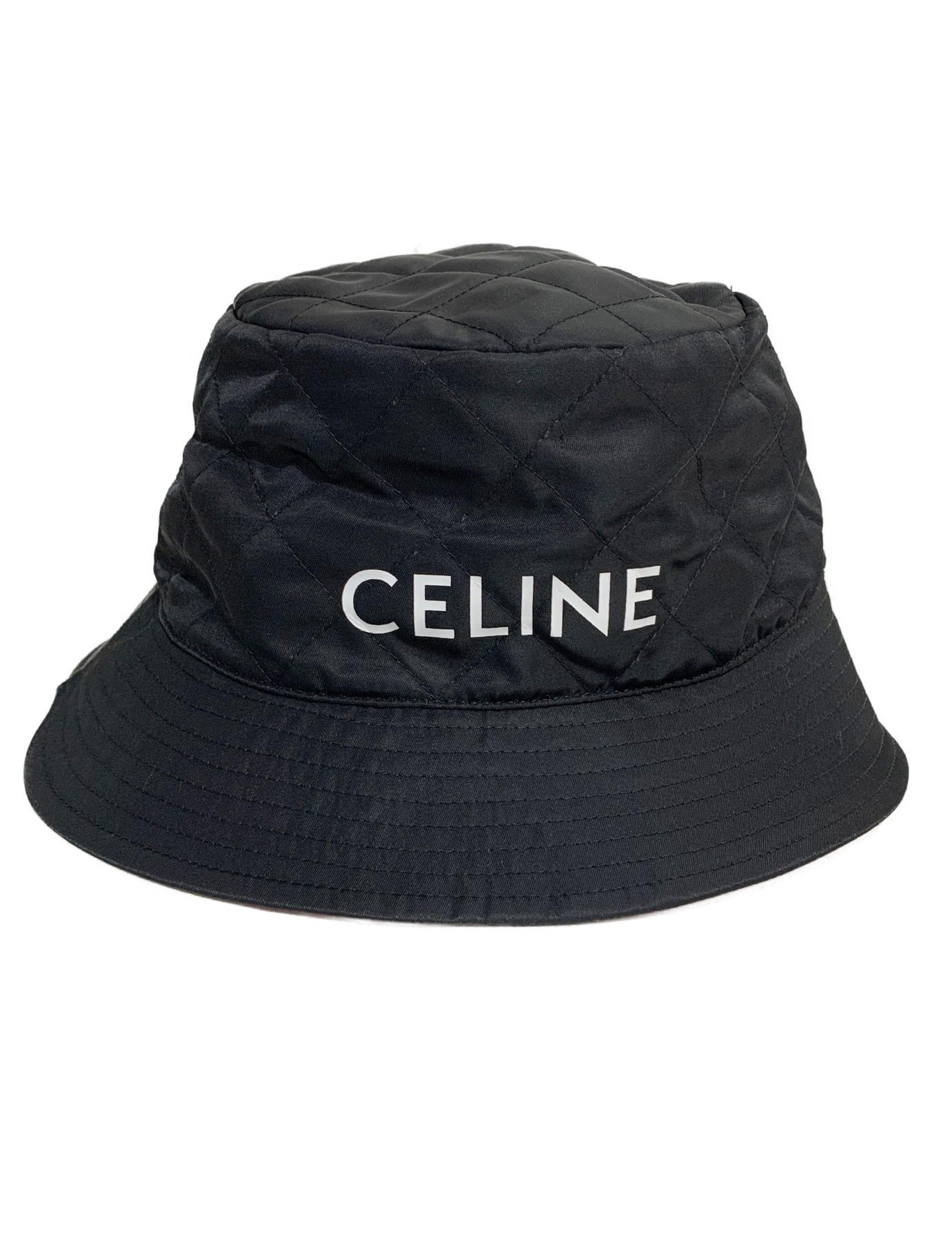 CELINE (セリーヌ) 21AW キルティング バケットハット ブラック サイズ:L 未使用品