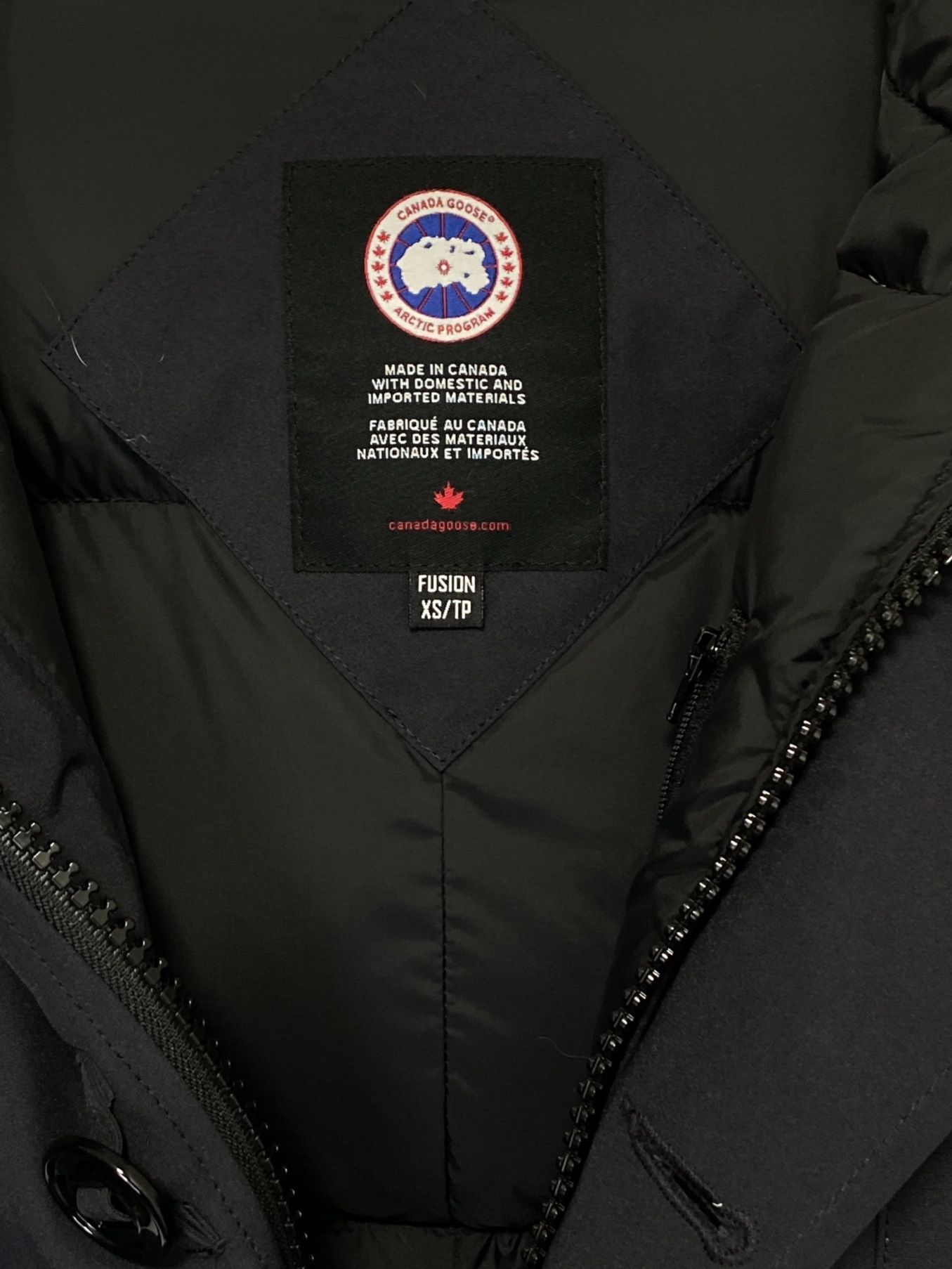 CANADA GOOSE (カナダグース) CHATEAU PARKA FUSION FIT ブラック サイズ:XS