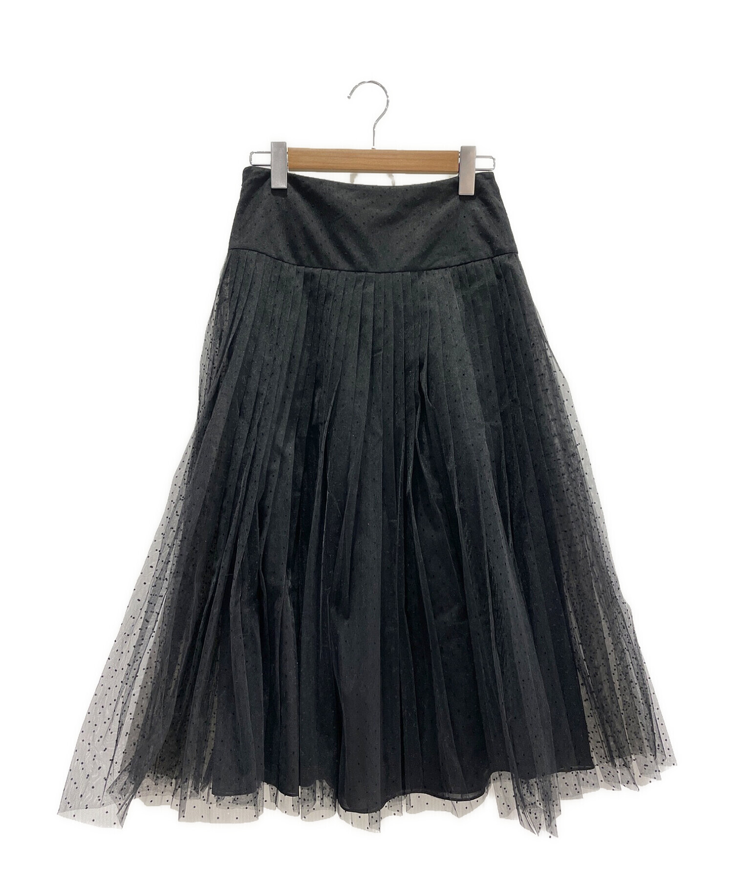 レディースChristian Dior ディオール チュール スカート ロング ドット