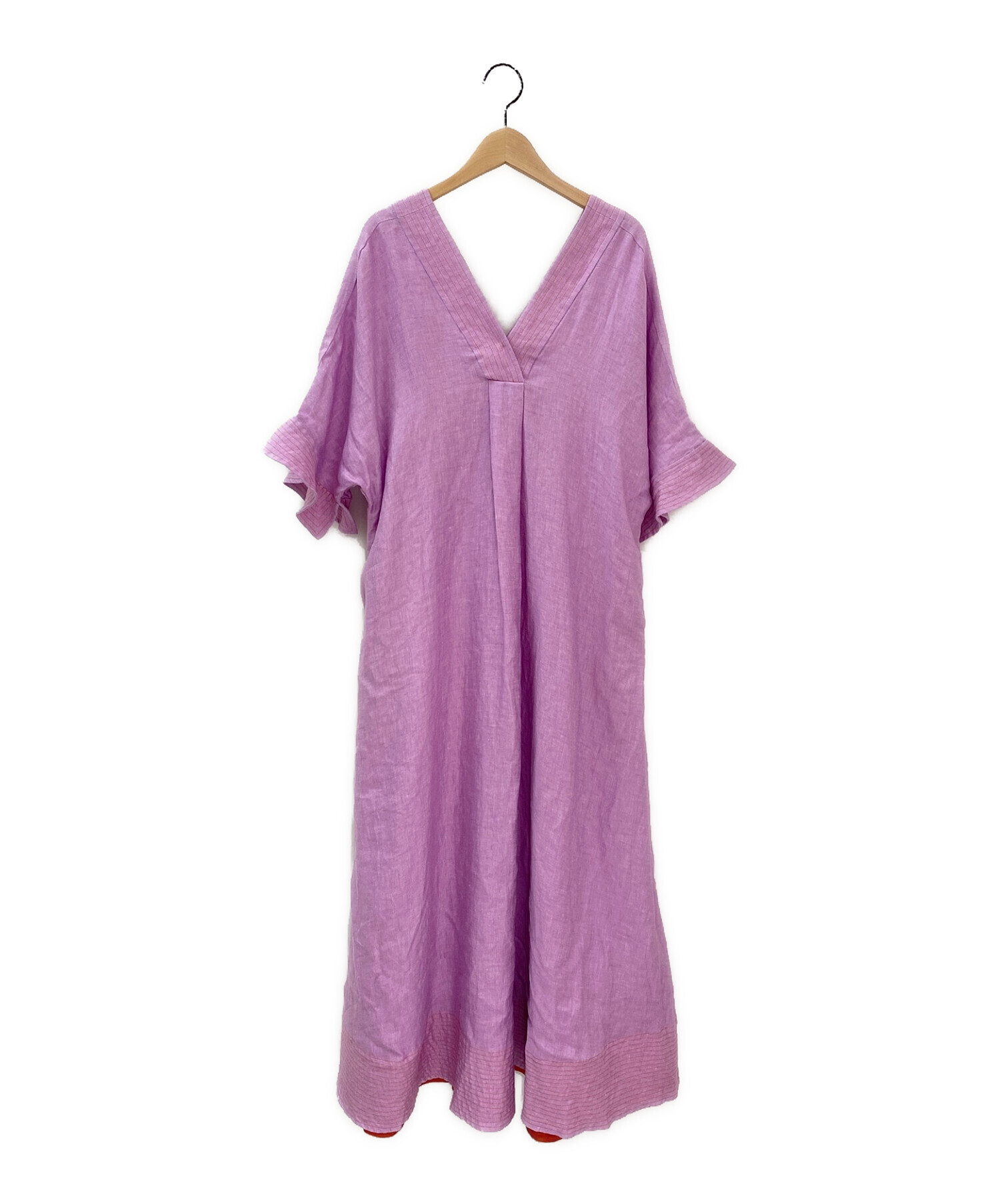 MYLAN (マイラン) paganini vneck maxi dress ピンク サイズ:F