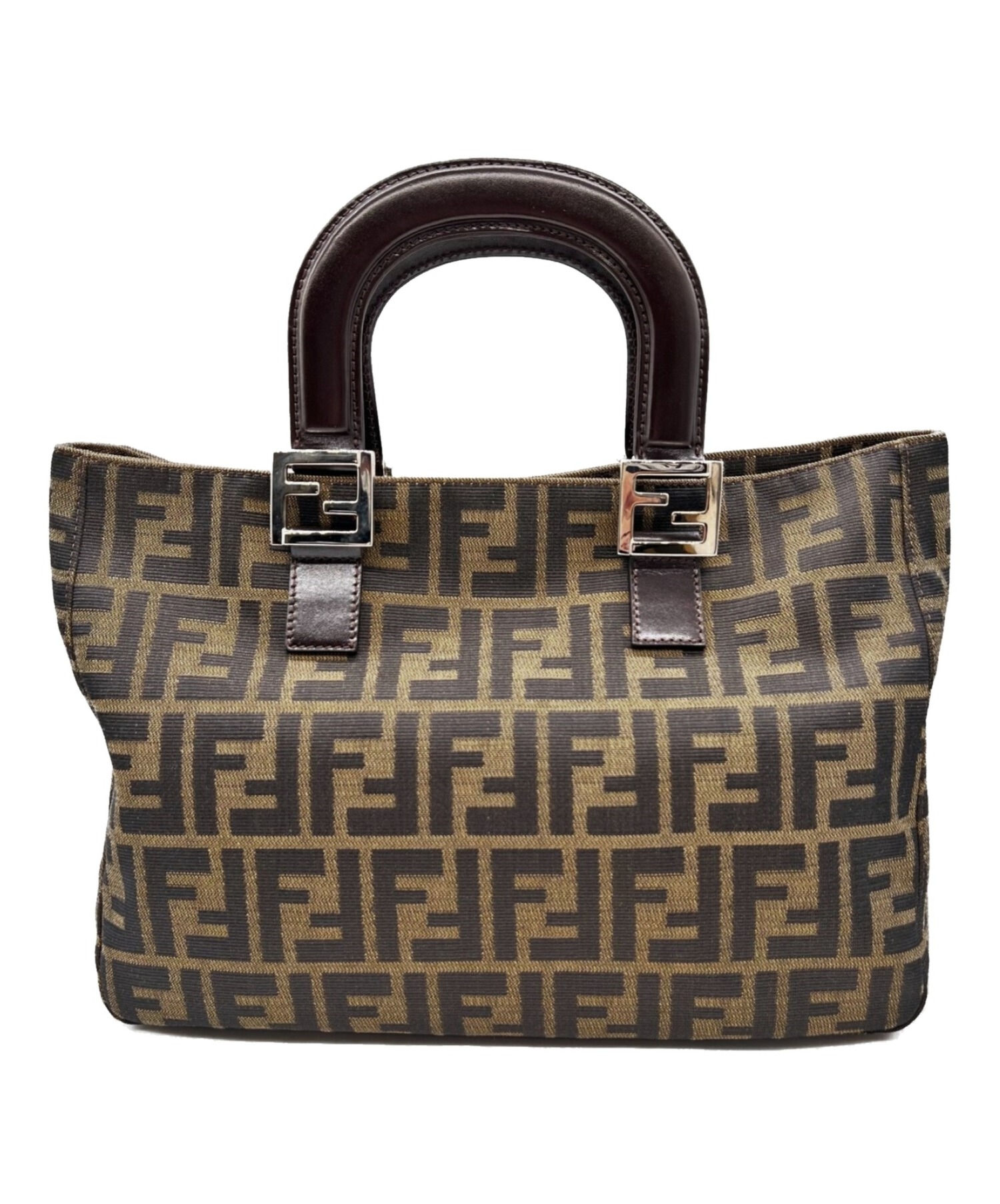 中古・古着通販】FENDI (フェンディ) ズッカ柄ハンドバッグ ブラウン