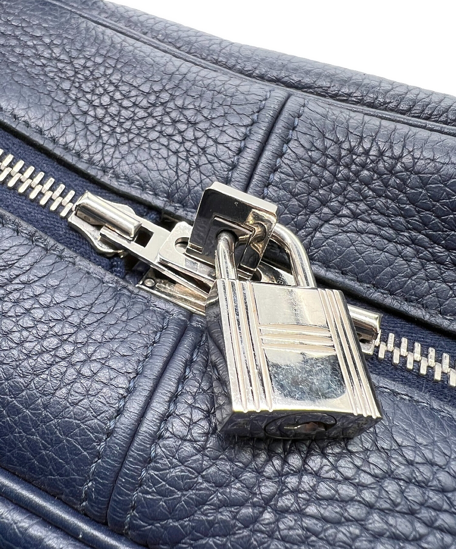 中古・古着通販】HERMES (エルメス) ヴィクトリア40 ネイビー サイズ