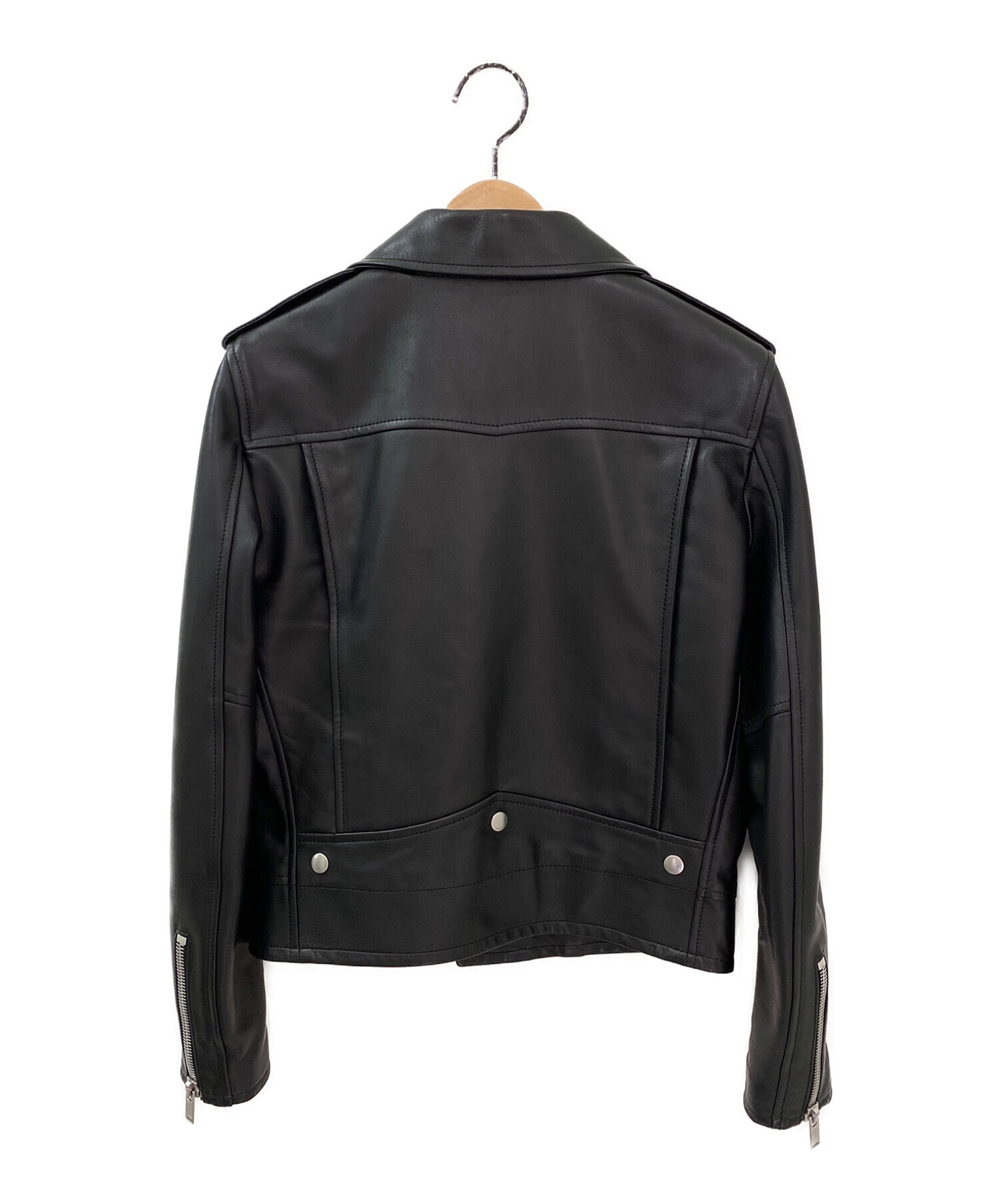 中古・古着通販】Saint Laurent Paris (サンローランパリ) クラシックモーターサイクルライダースレザージャケット/L01 ブラック  サイズ:38｜ブランド・古着通販 トレファク公式【TREFAC FASHION】スマホサイト