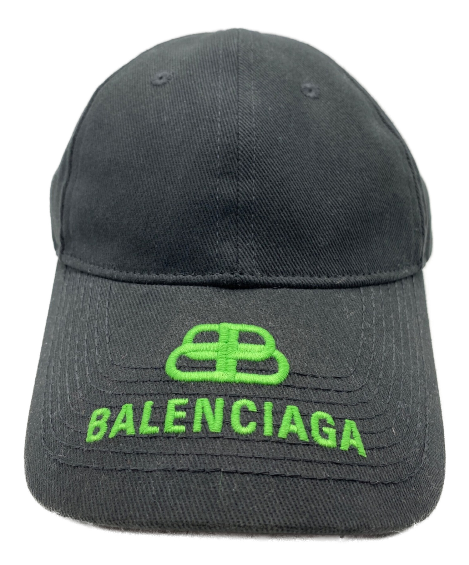 BALENCIAGA (バレンシアガ) BB ロゴ キャップ ブラック サイズ:L（59）