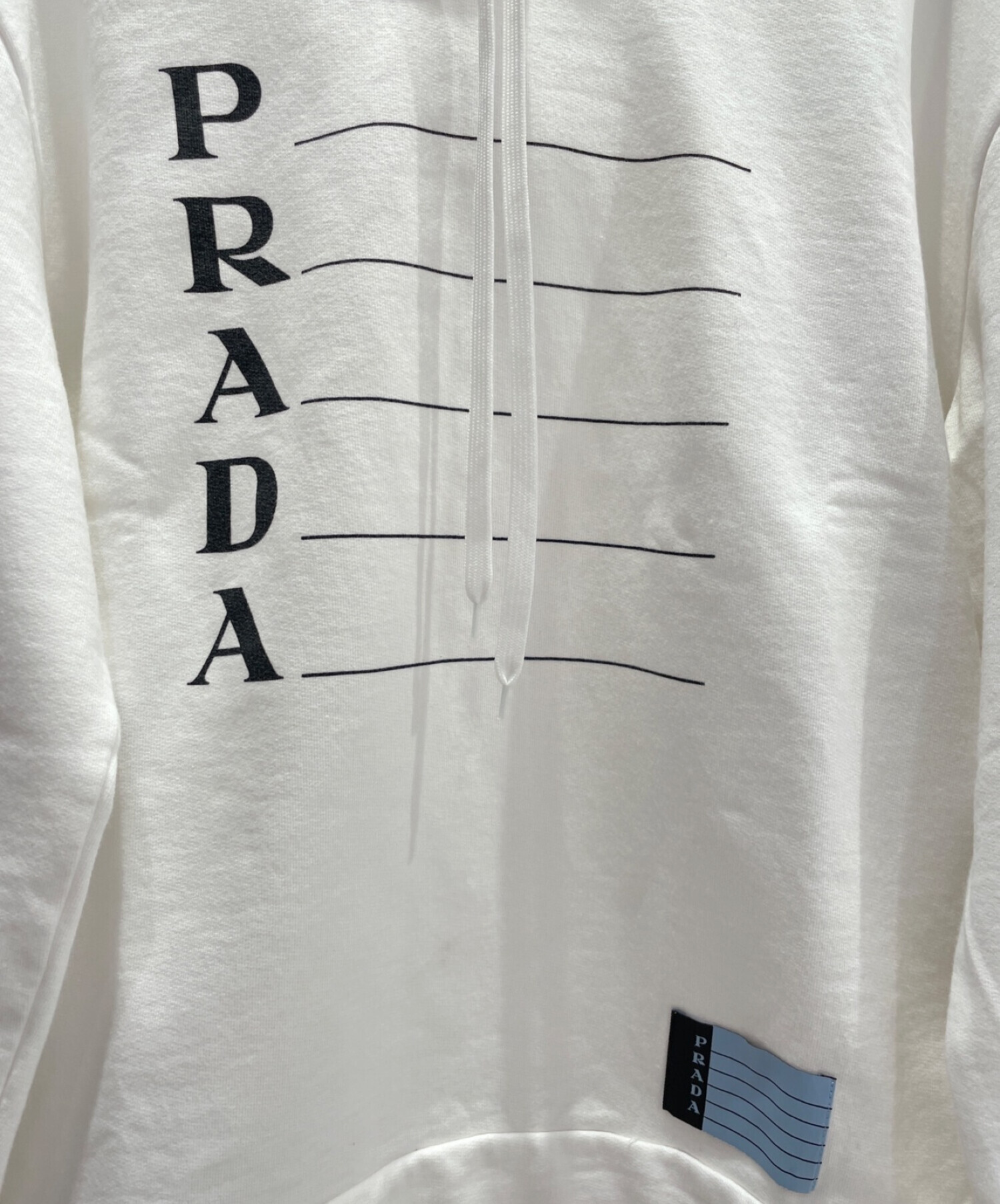 PRADA (プラダ) ロゴパーカー ホワイト サイズ:xs