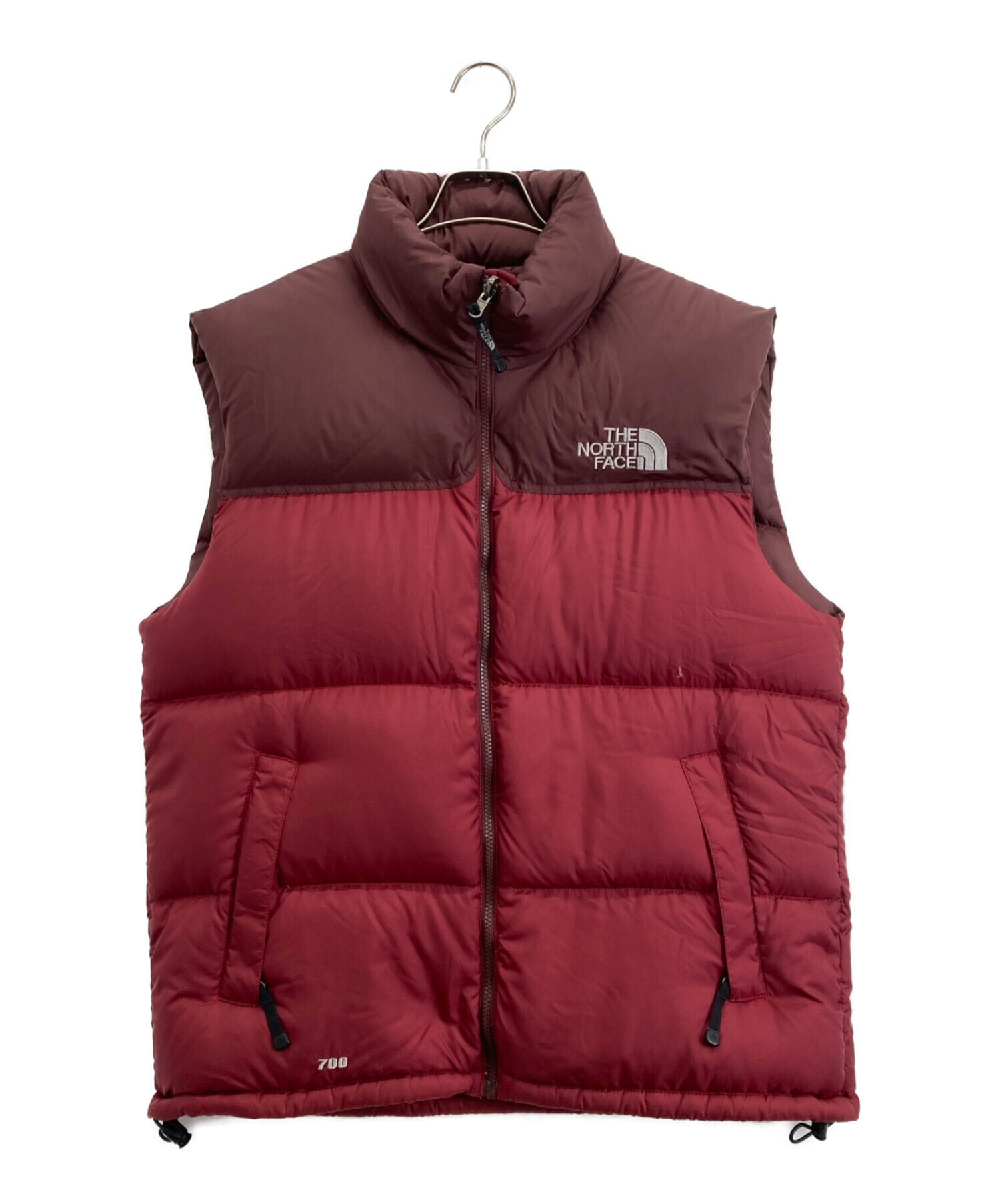 THE NORTH FACE (ザ ノース フェイス) ヌプシ ダウンベスト レッド サイズ:L