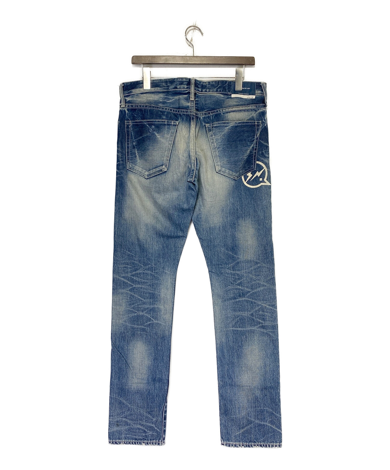 DENIM BY VANQUISH&FRAGMENT (デニムバイヴァンキッシュ&フラグメント) リペア加工 デニムパンツ サイズ:SIZE 86cm  (W34)