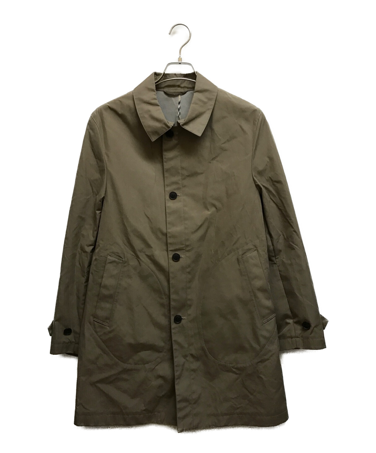 Burberry Black Label ステンカラーコート ベージュ メンズ 