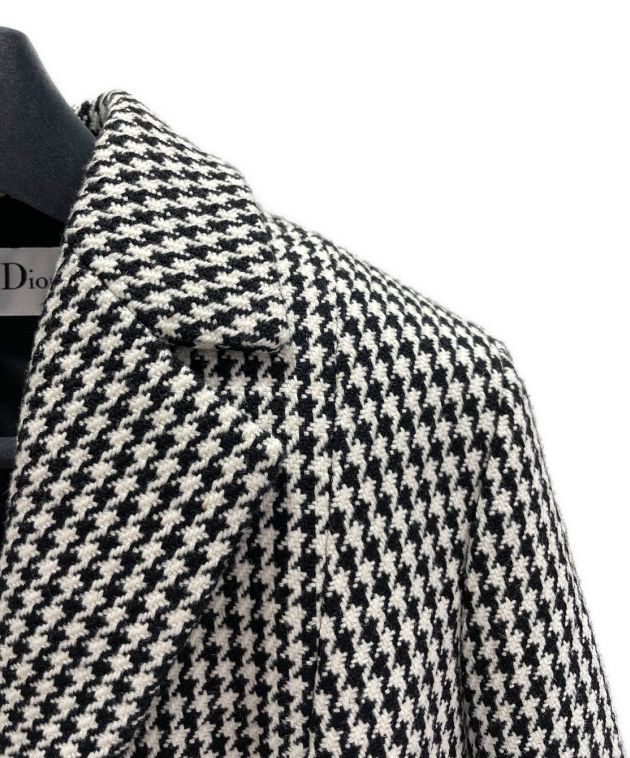 Christian Dior (クリスチャン ディオール) バージャケット ホワイト×ブラック サイズ:34