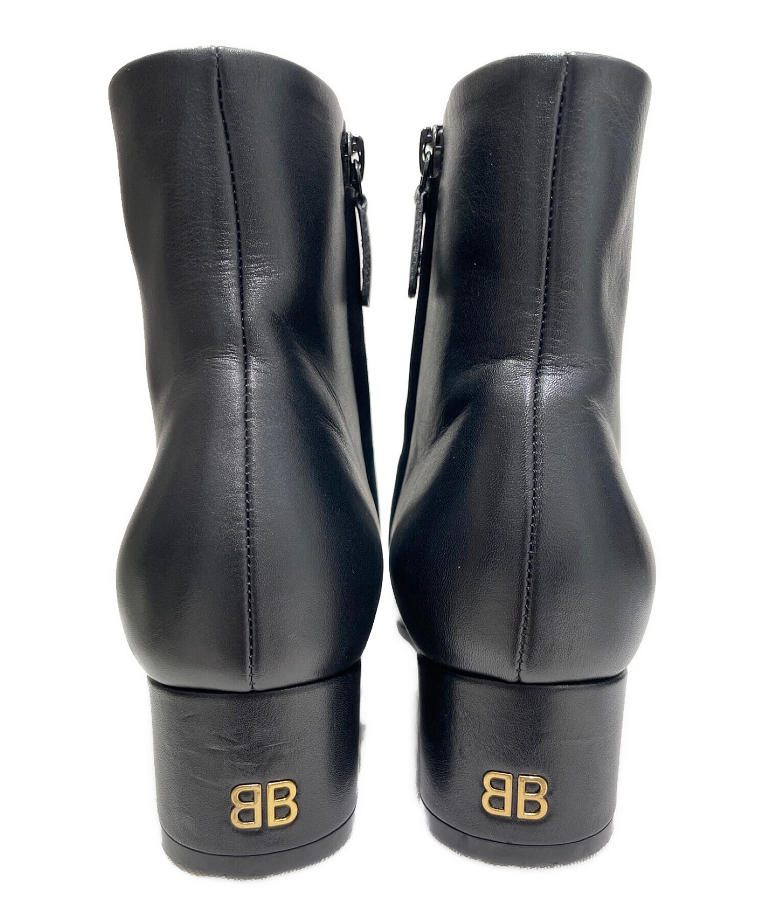 BALENCIAGA (バレンシアガ) BBヒールブーツ ブラック サイズ:37