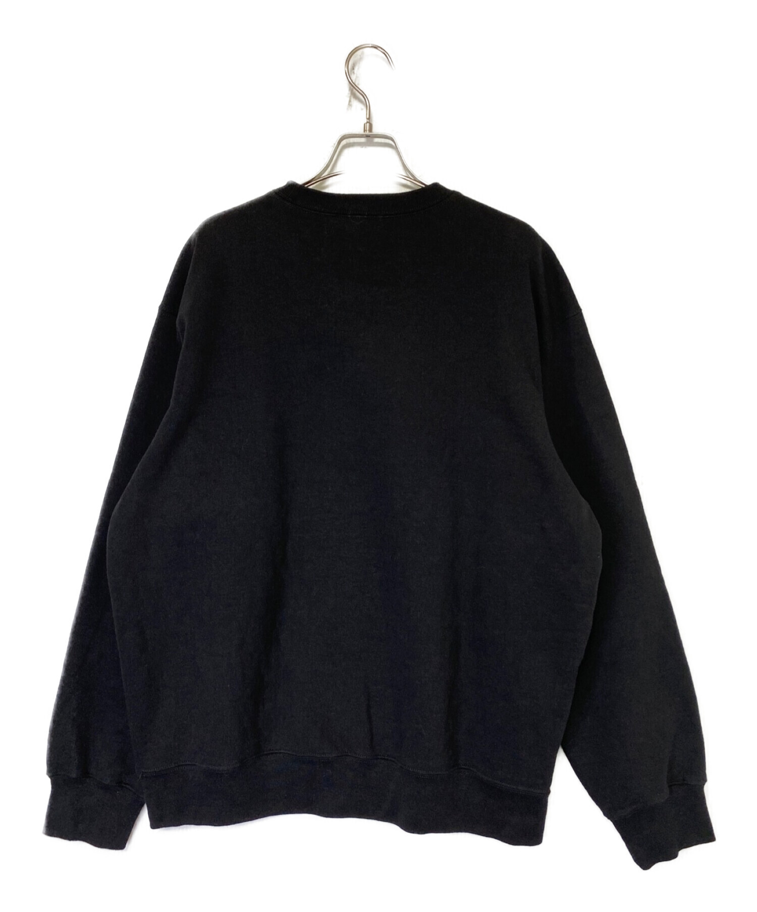 SUPREME (シュプリーム) Overlap Crewneck ブラック サイズ:M