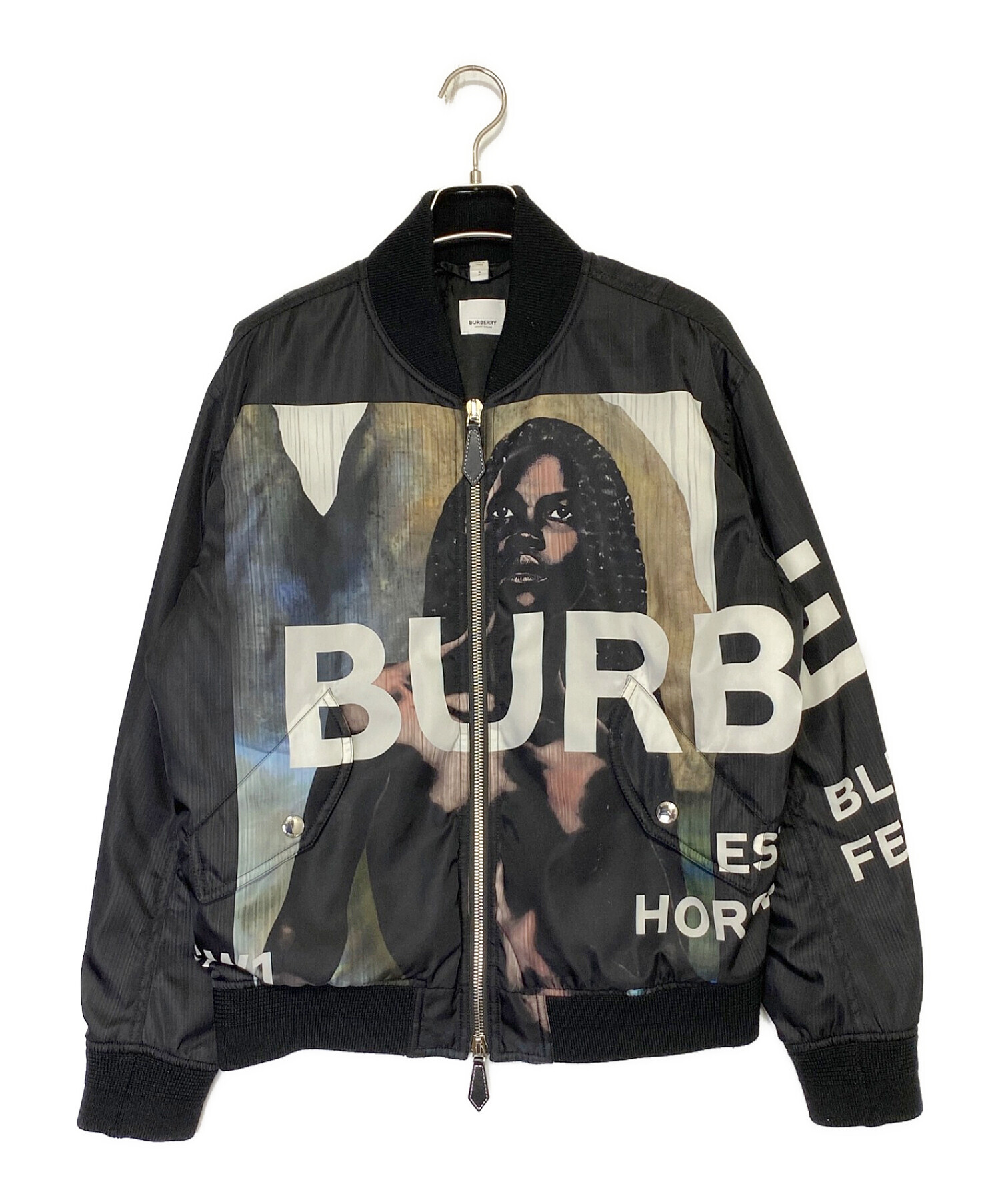 中古・古着通販】BURBERRY (バーバリー) mermaid-print Bomber Jacket