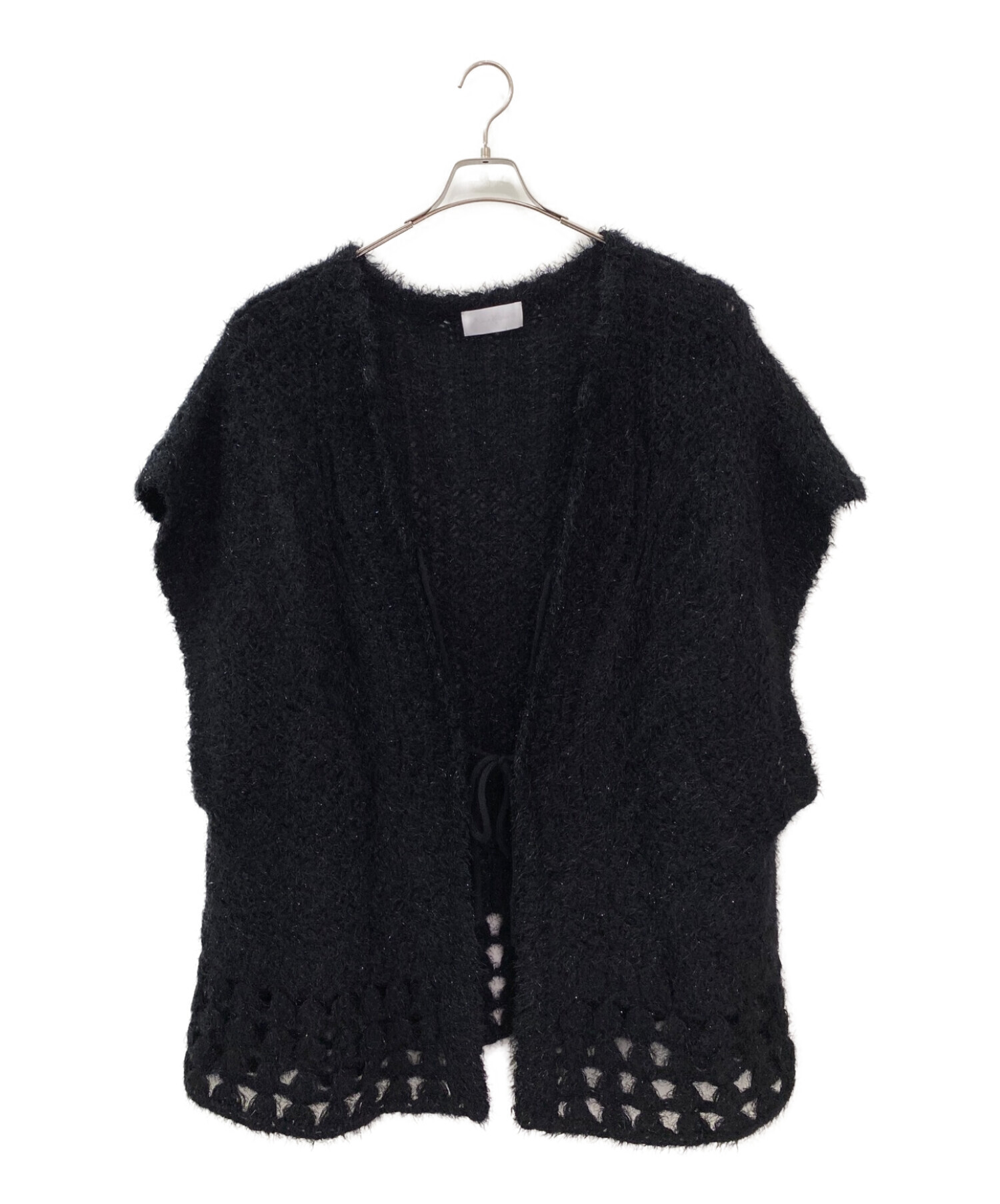 Mame Kurogouchi (マメクロゴウチ) Flora Mohair knitteted Cardigan ブラック サイズ:1