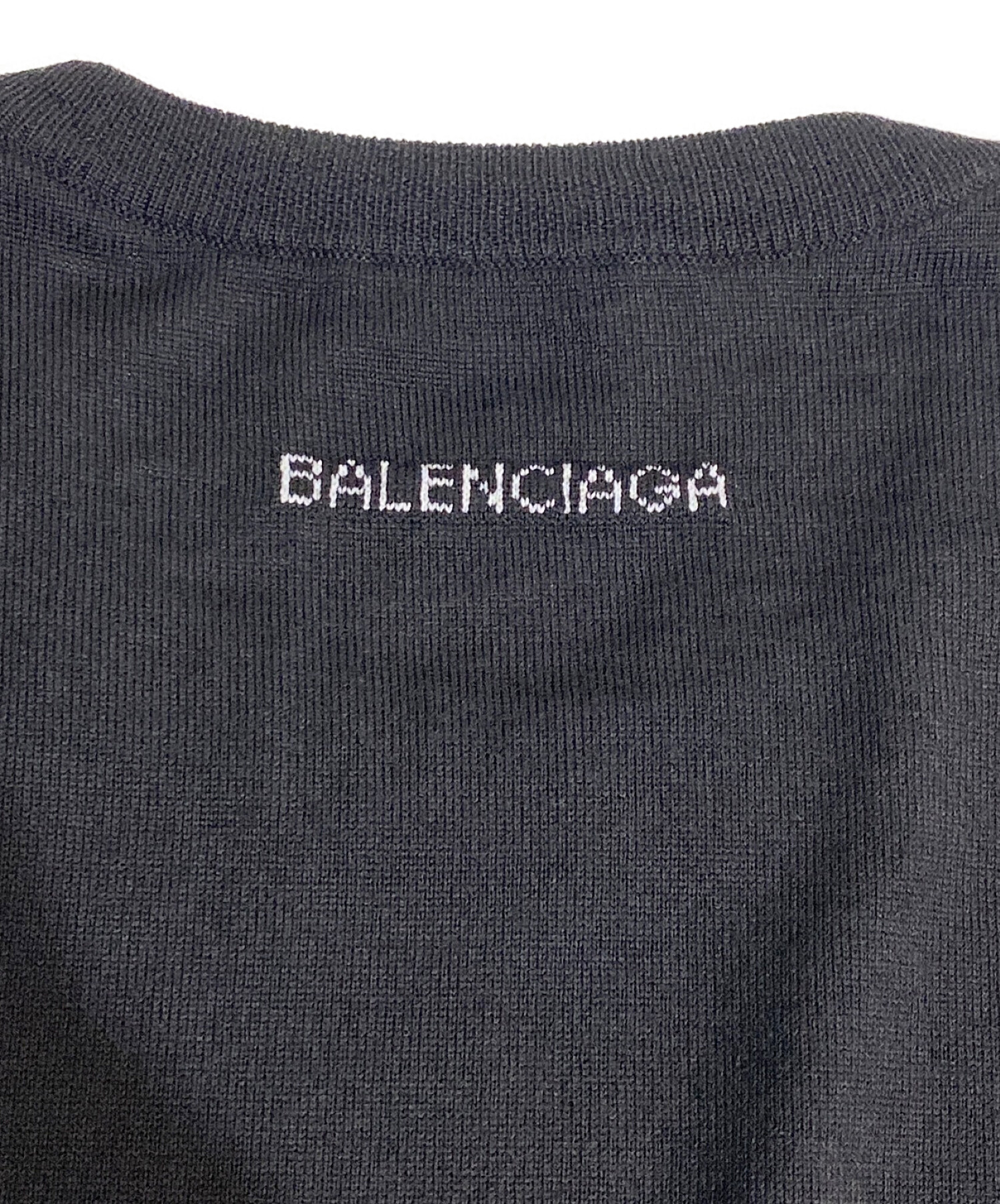 BALENCIAGA (バレンシアガ) バックロゴニット ブラック サイズ:42 未使用品