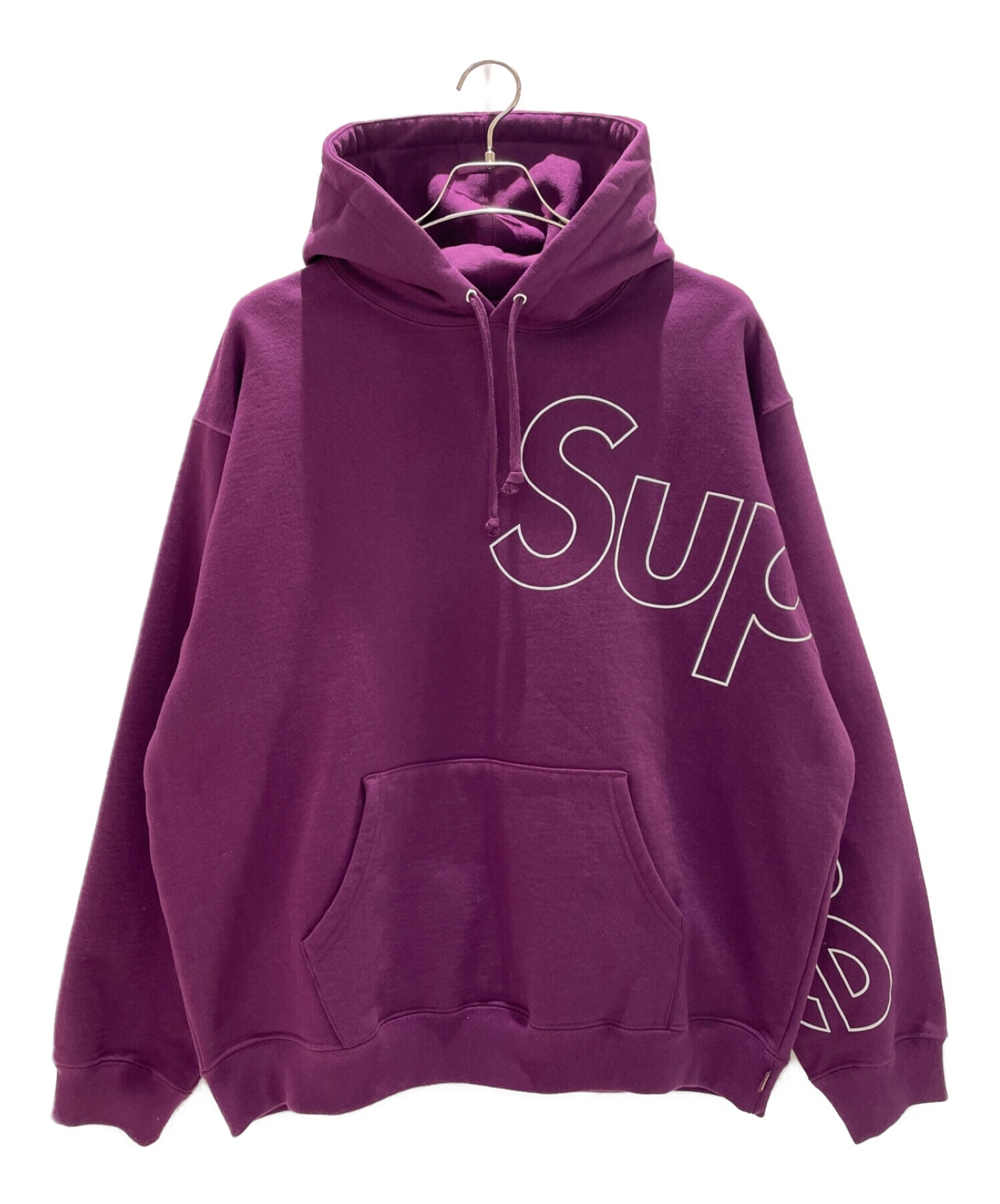 SUPREME (シュプリーム) Reflective Hooded Sweatshirts パープル サイズ:L