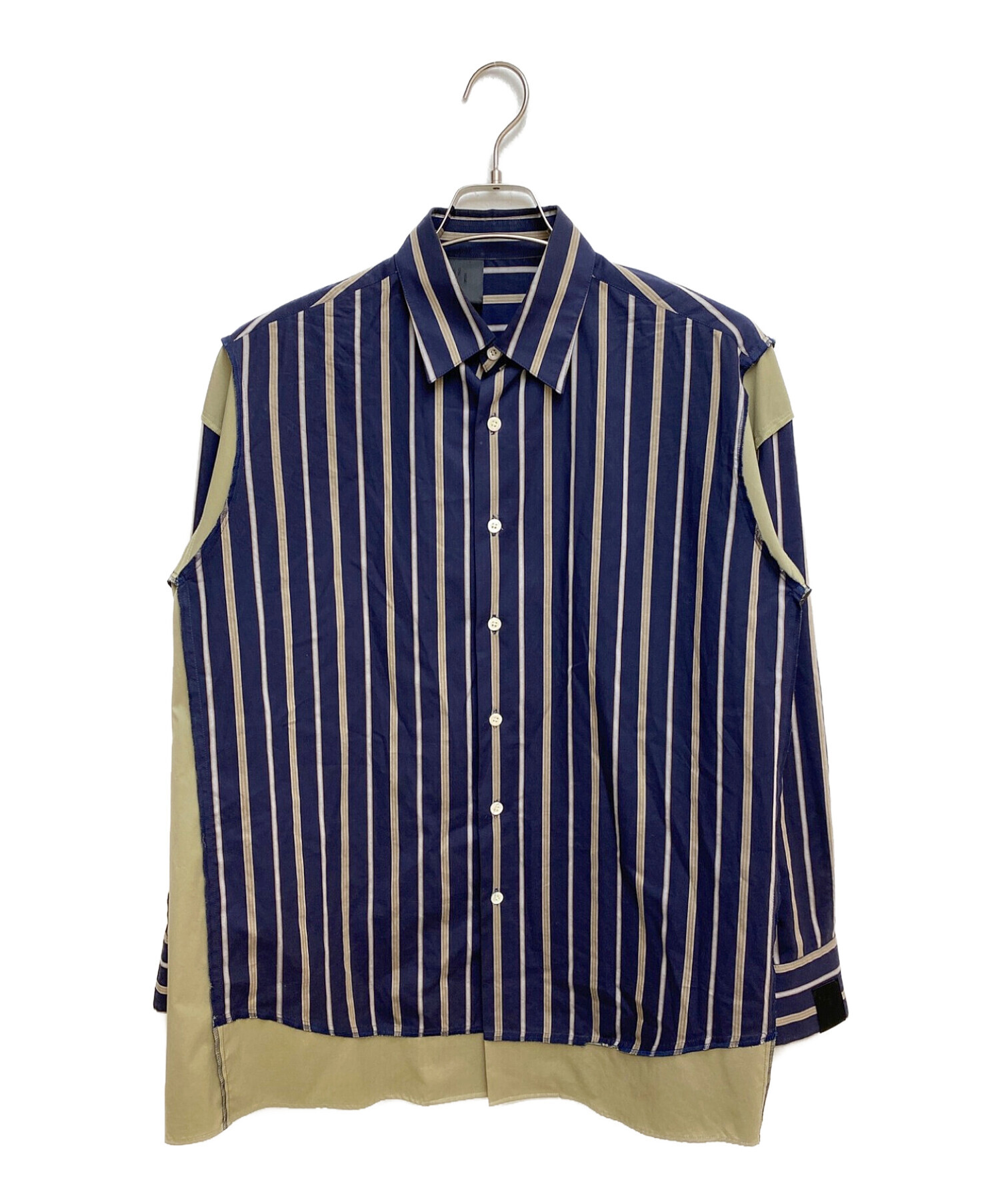 【送料無料】エヌハリウッドのボタンダウンストライプシャツ　36サイズ