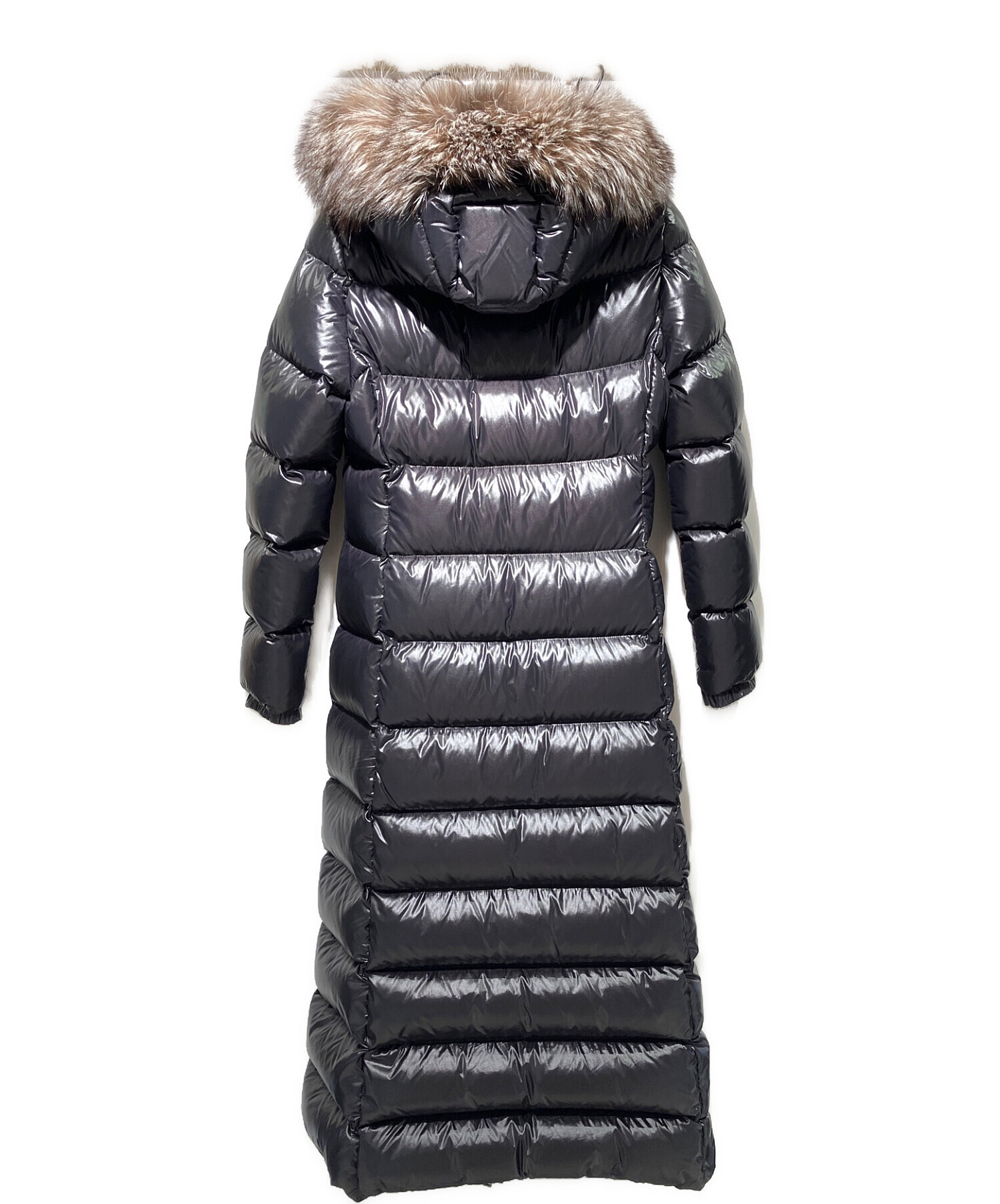 中古・古着通販】MONCLER (モンクレール) ロングダウンコート ブラック