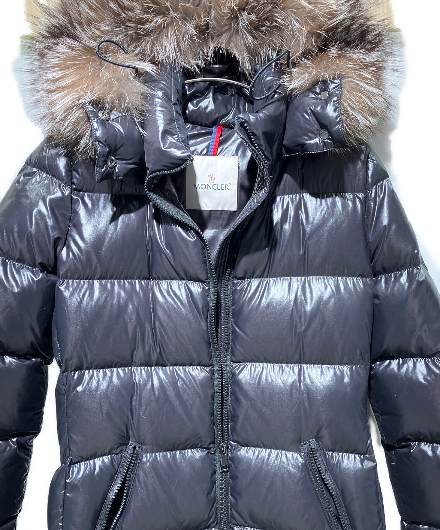 MONCLER (モンクレール) ロングダウンコート ブラック サイズ:1