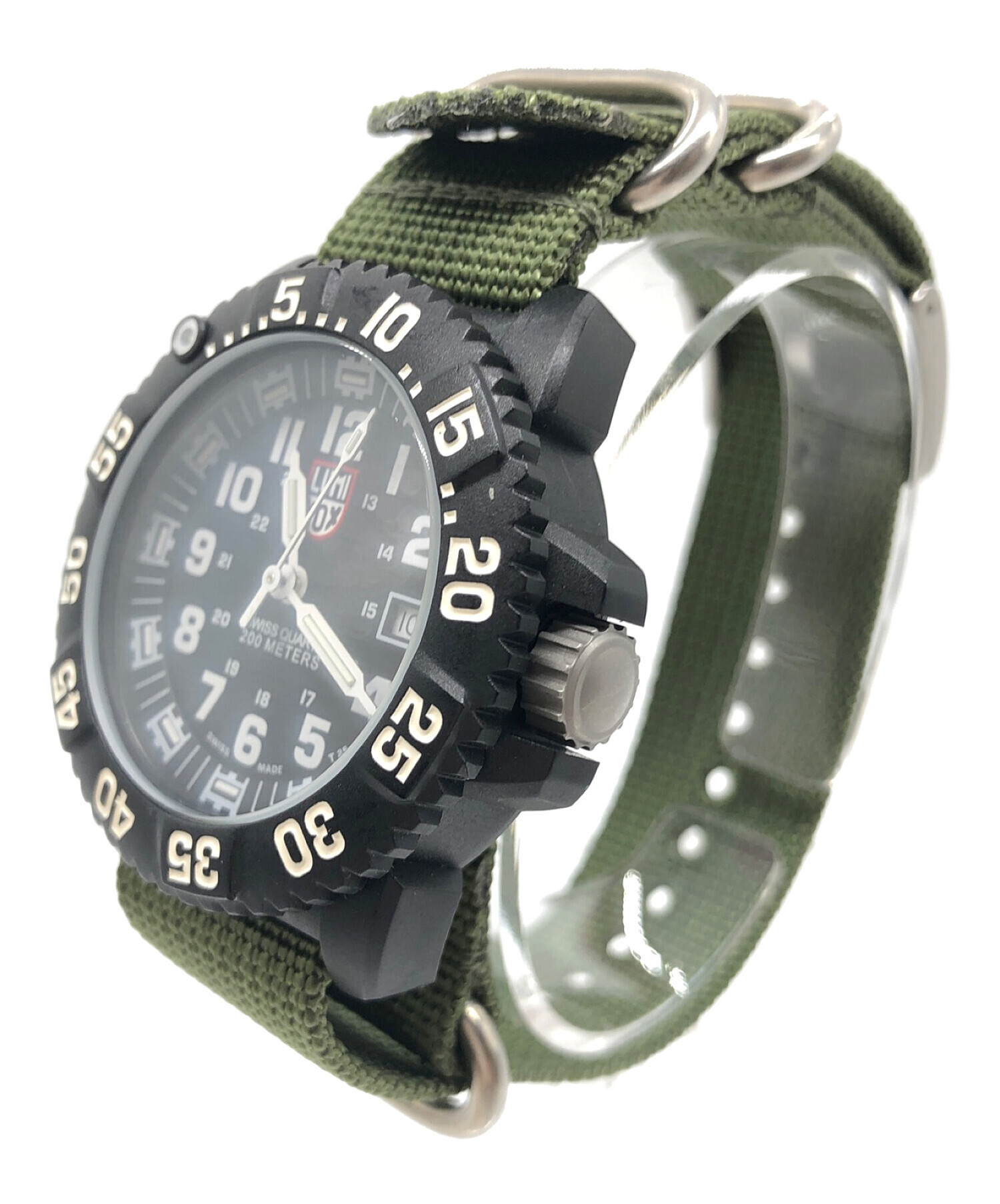 LUMINOX (ルミノックス) 腕時計 3050/3950 クォーツ 本体のみ ナイロン オリーブ オリーブ