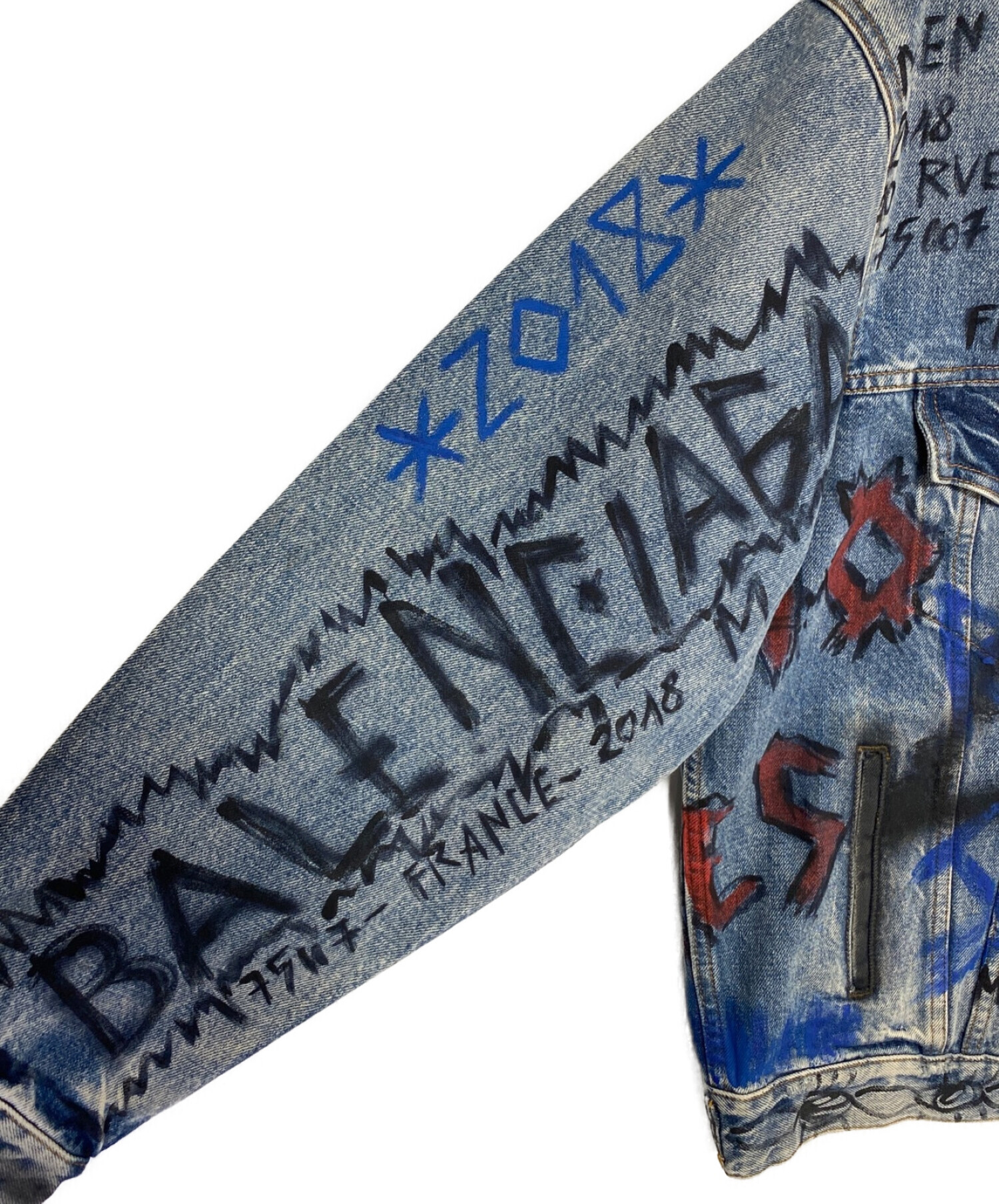 中古・古着通販】BALENCIAGA (バレンシアガ) Graphic Denim Jacket