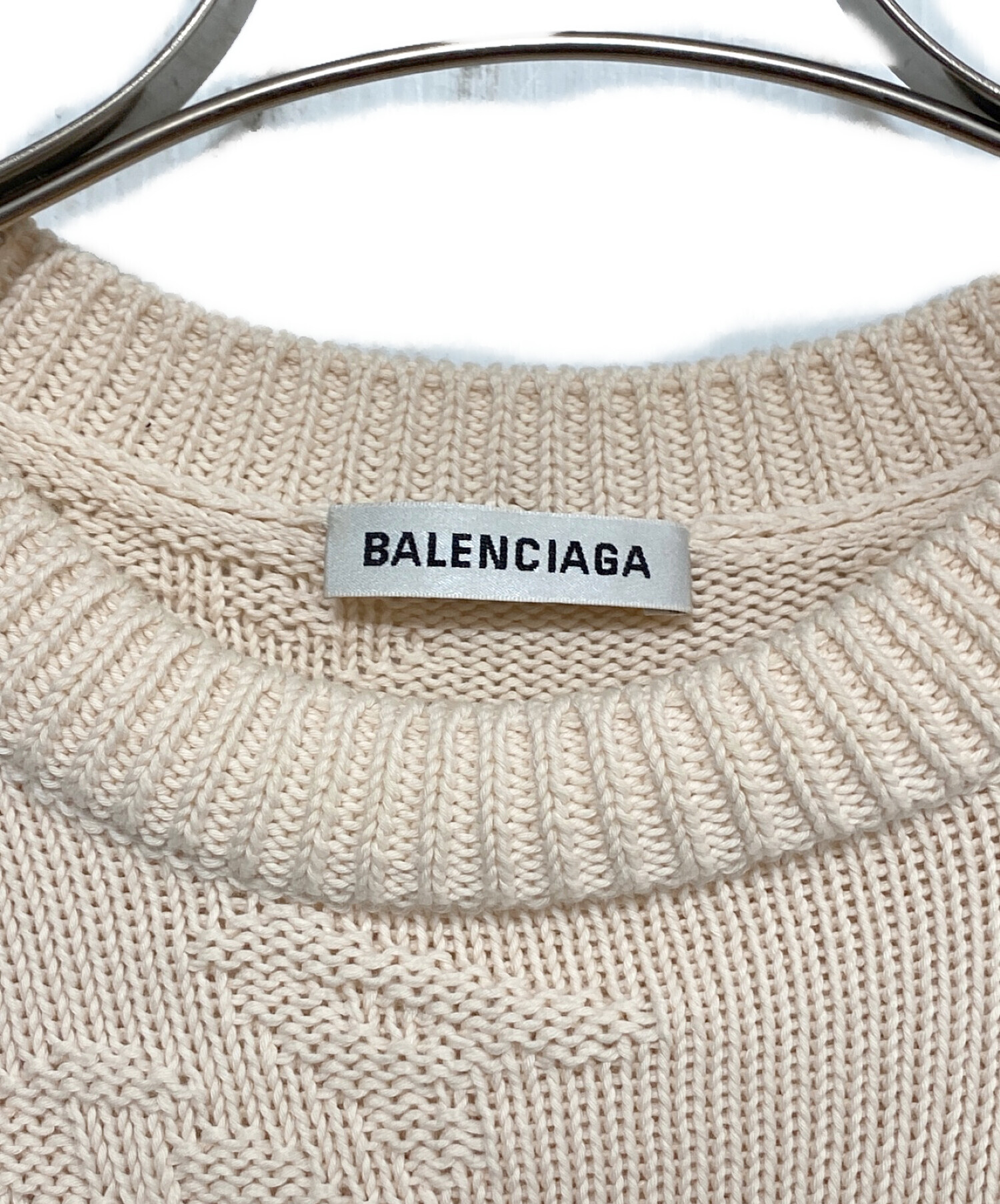 BALENCIAGA (バレンシアガ) ニット ベージュ サイズ:XS