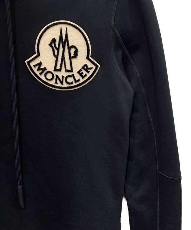 MONCLER (モンクレール) ロゴハイネックスウェット ブラック サイズ:M