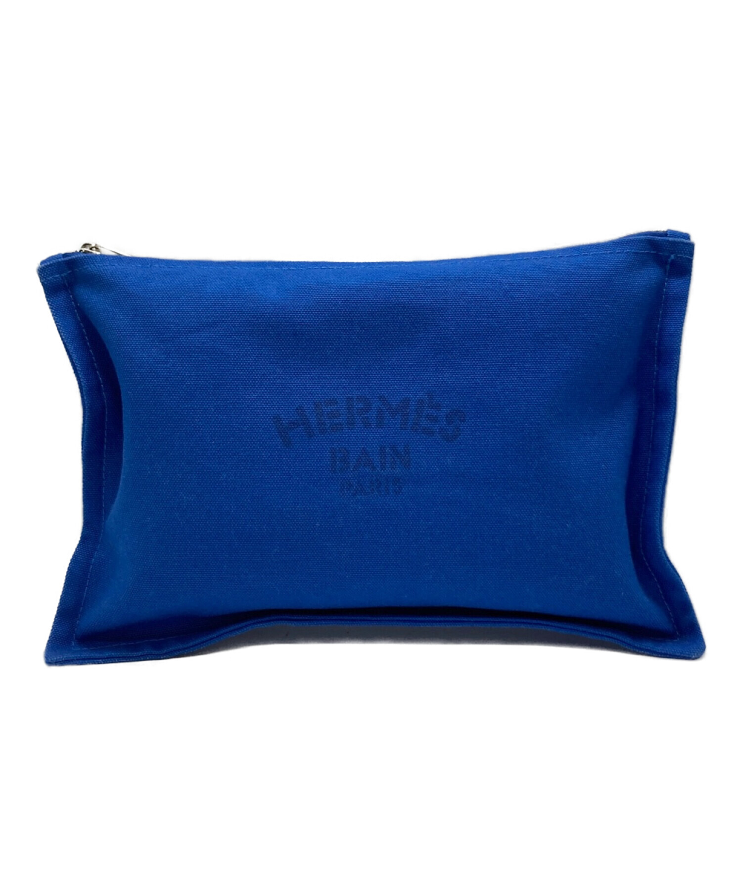 中古・古着通販】HERMES (エルメス) ポーチ ブルー｜ブランド・古着