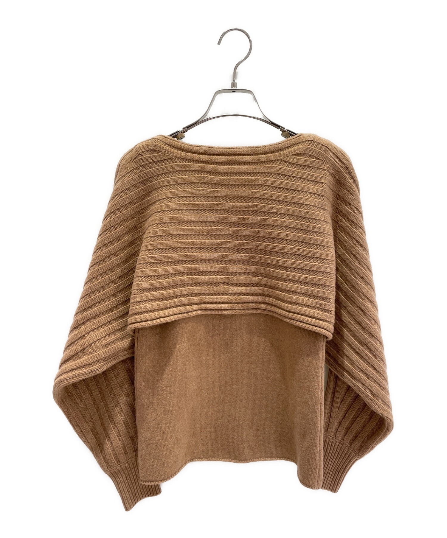 中古・古着通販】MYLAN (マイラン) Eco Cashmere Rib Knit Layered Top