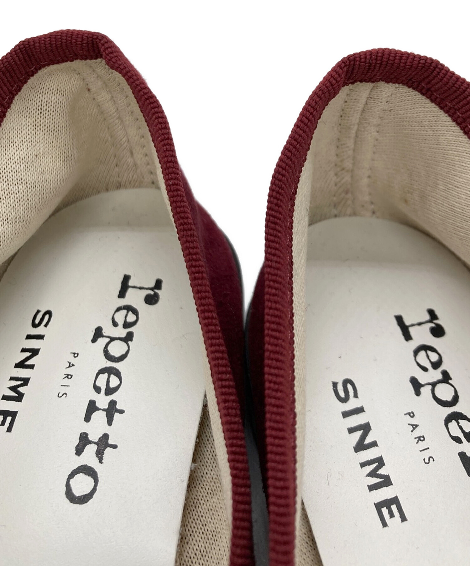 Repetto×SINME (レペット×シンメ) フラットシューズ ボルドー サイズ:37