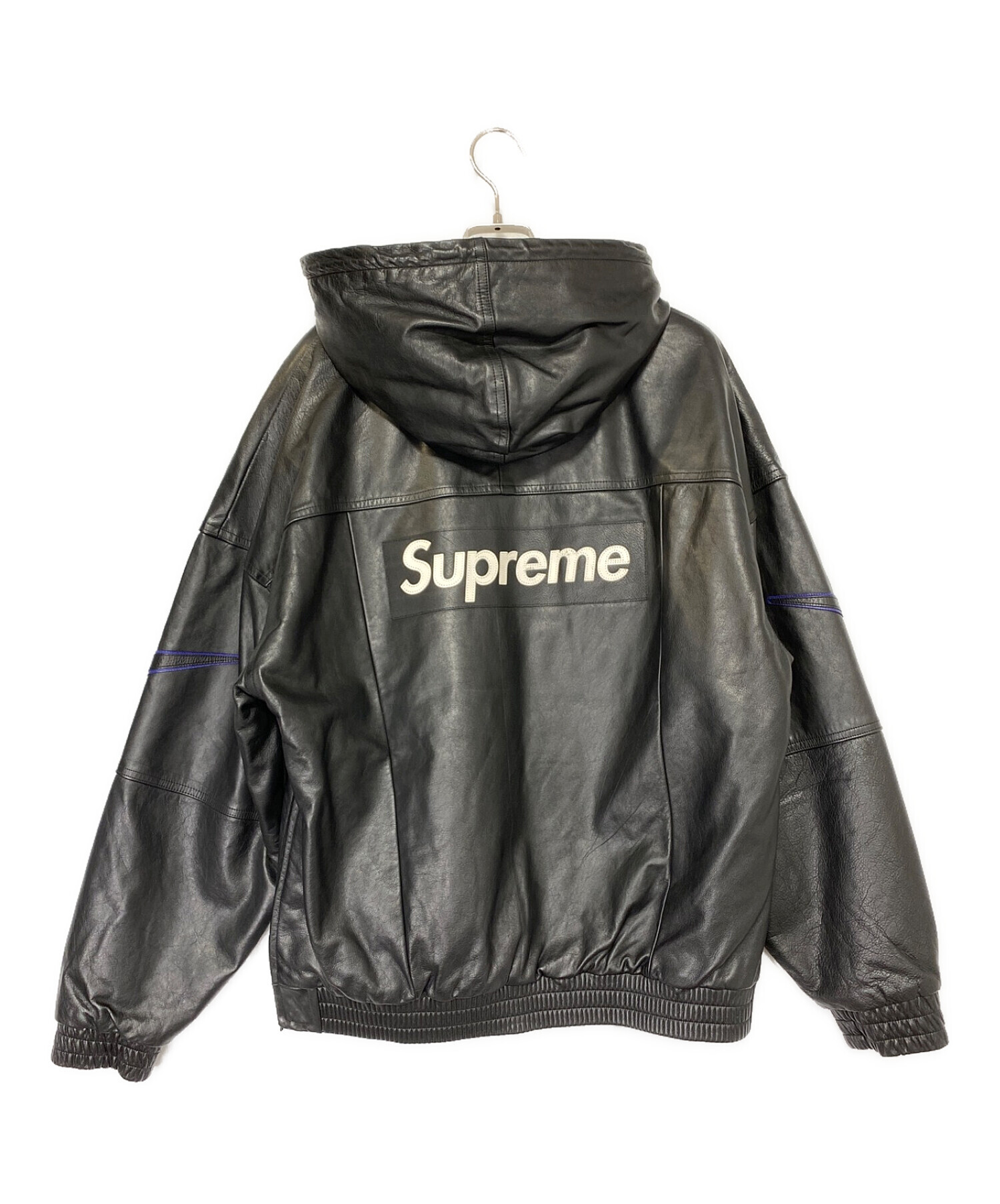 Supreme® Leather Anorak 黒M