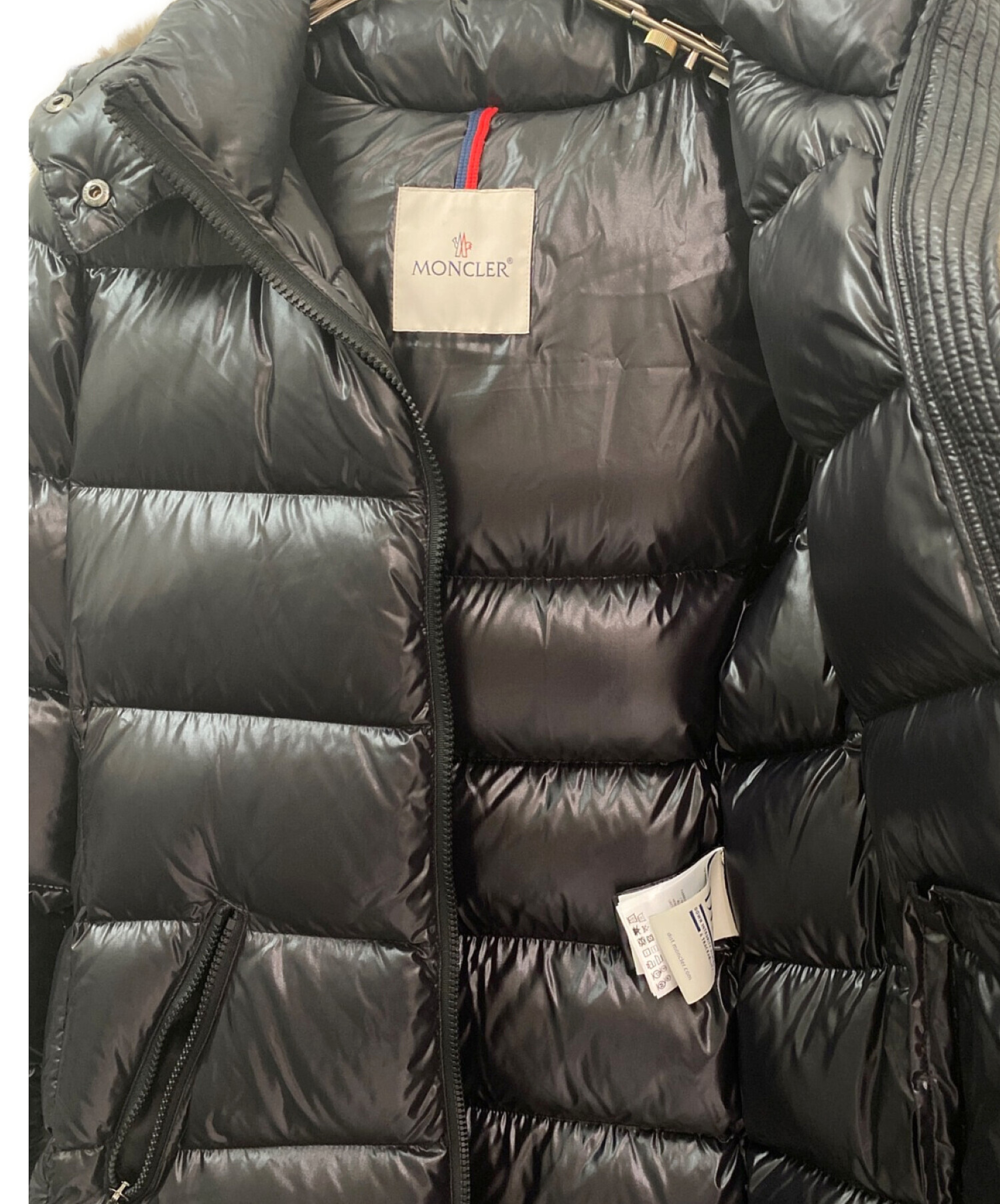 MONCLER (モンクレール) HUDSON/ロングダウンコート ブラック サイズ:1