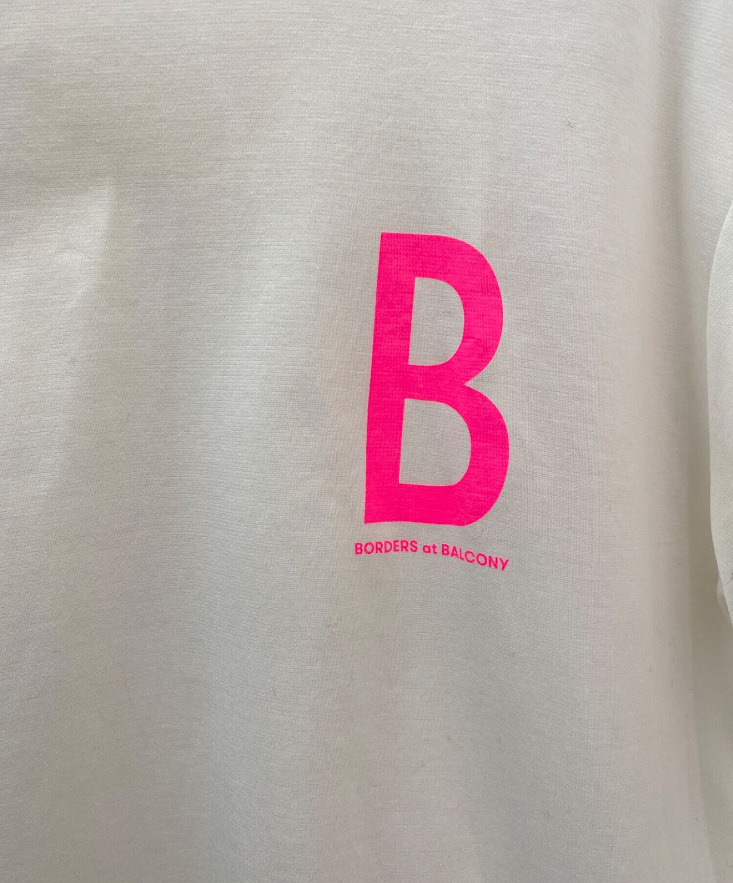 BORDERS at BALCONY (ボーダーズアットバルコニー) BロゴTシャツ ホワイト サイズ:M