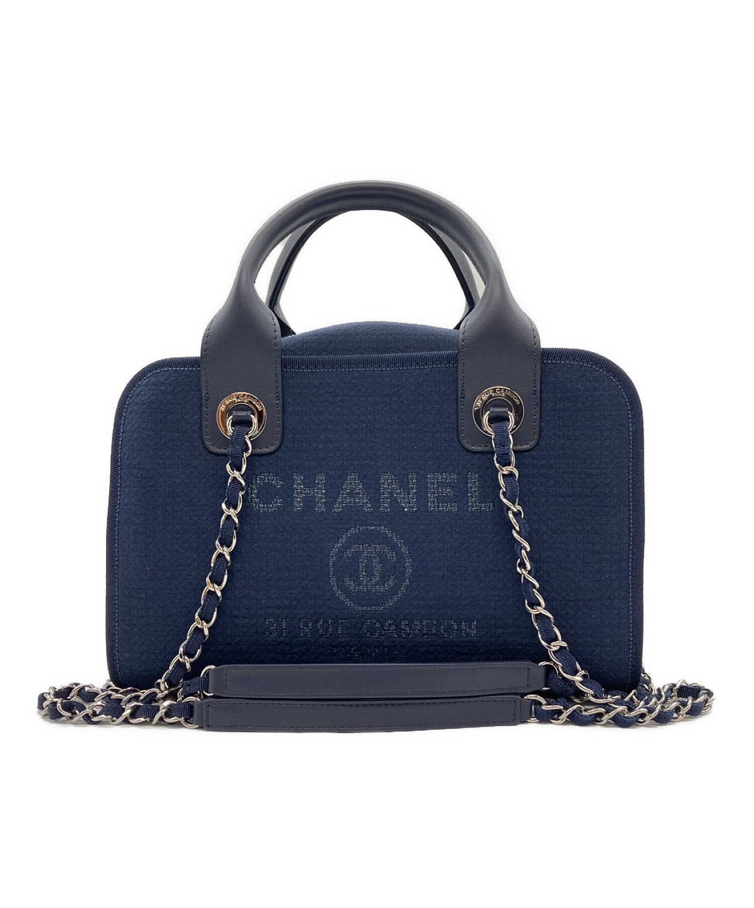 中古・古着通販】CHANEL (シャネル) ドーヴィル 2WAY ボーリングバッグ ...