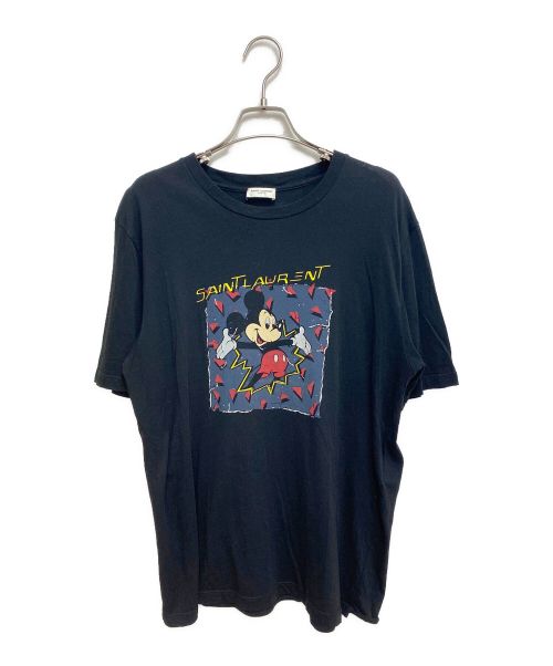 中古・古着通販】Saint Laurent Paris (サンローランパリ) DISNEY (ディズニー) プリントTシャツ ブラック  サイズ:XS｜ブランド・古着通販 トレファク公式【TREFAC FASHION】スマホサイト