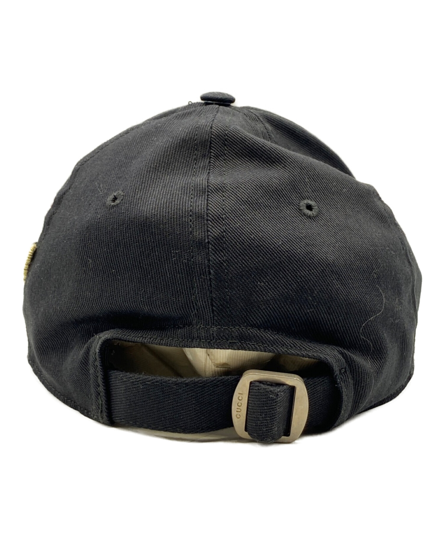 GUCCI (グッチ) NY YANKEES (ニューヨークヤンキース) Baseball Cap Butterfly ネイビー サイズ:57-61㎝