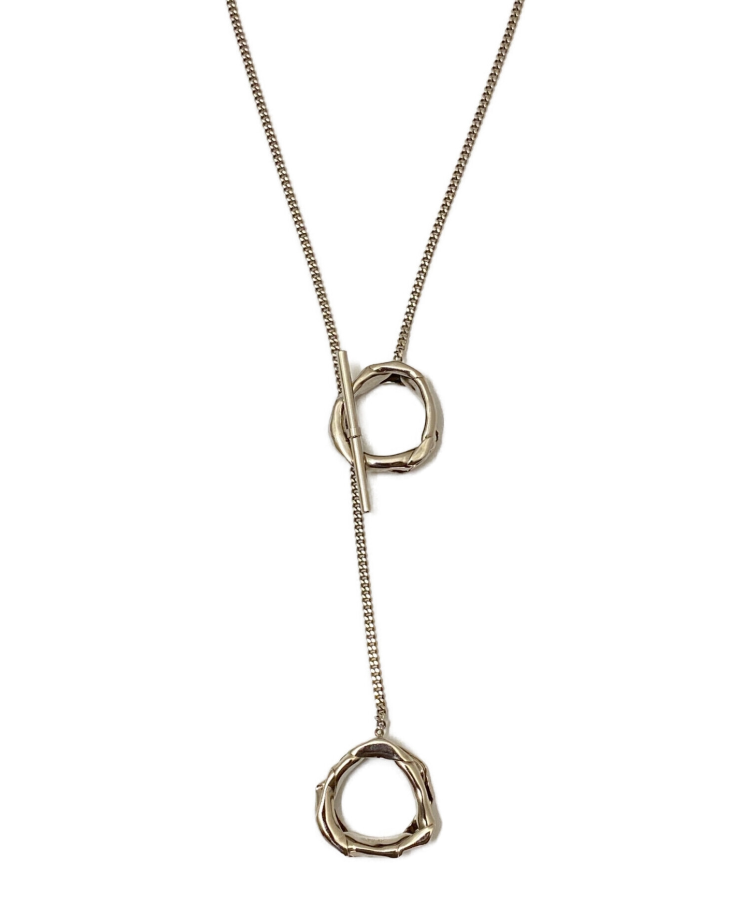 サイズ単位【新品未使用】 JIL SANDER ジルサンダー Necklace ネックレス 真鍮 J11UU0016J12003 【Sサイズ/SILVER】