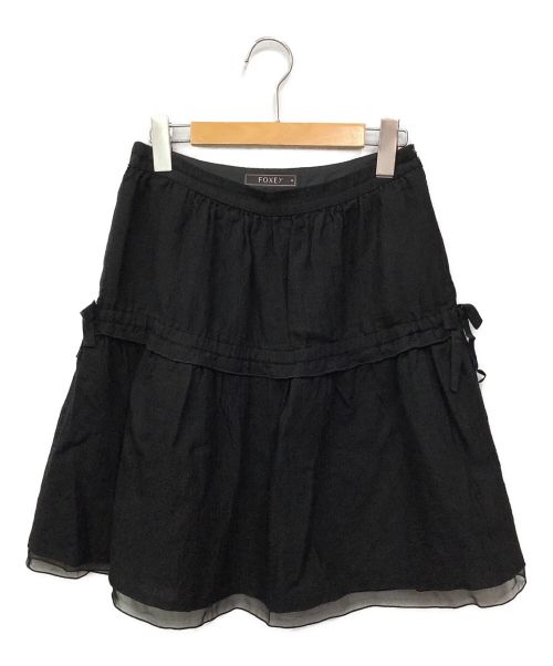 【中古・古着通販】FOXEY (フォクシー) スカート ブラック サイズ