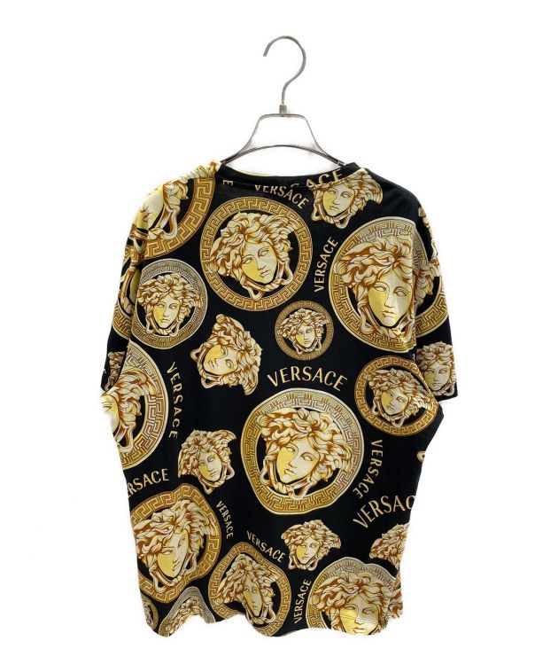 中古・古着通販】VERSACE (ヴェルサーチ) メデューサロゴTシャツ ブラック×ゴールド サイズ:M｜ブランド・古着通販  トレファク公式【TREFAC FASHION】スマホサイト