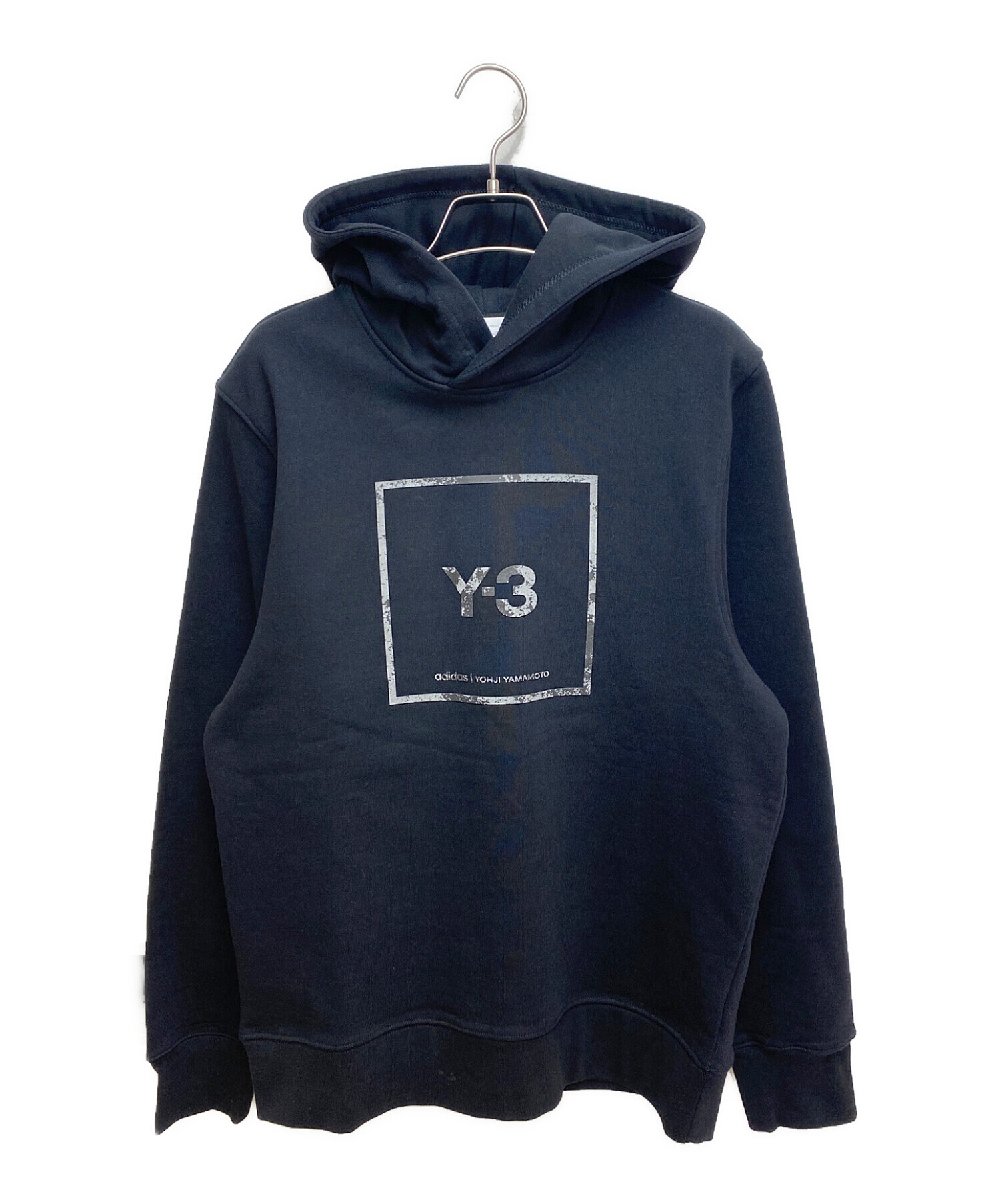 Y-3 (ワイスリー) スクエアロゴパーカー ブラック サイズ:XS