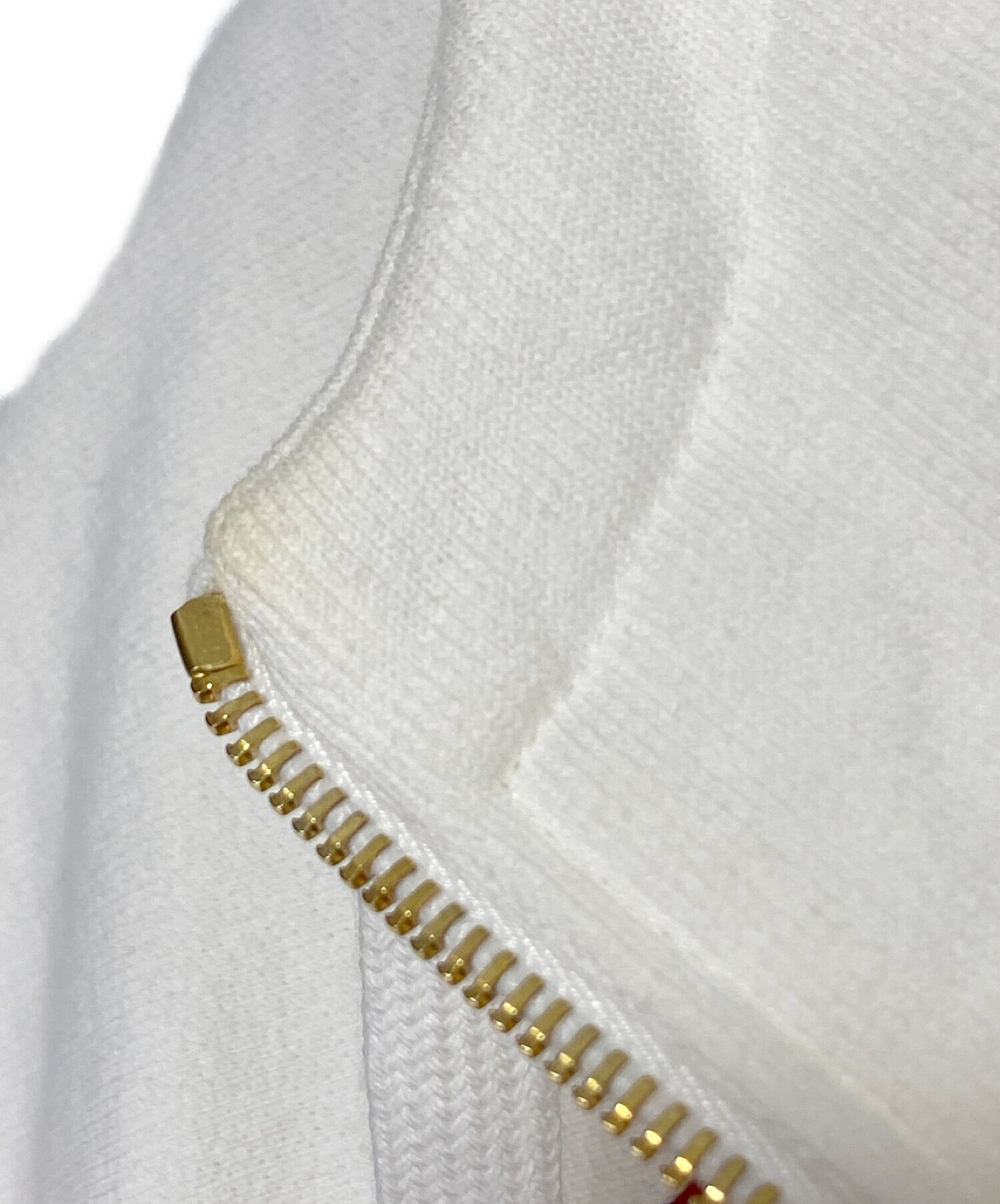 GUCCI (グッチ) ウェブ＆GUCCI ラベル付き スウェットシャツ ホワイト サイズ:XS