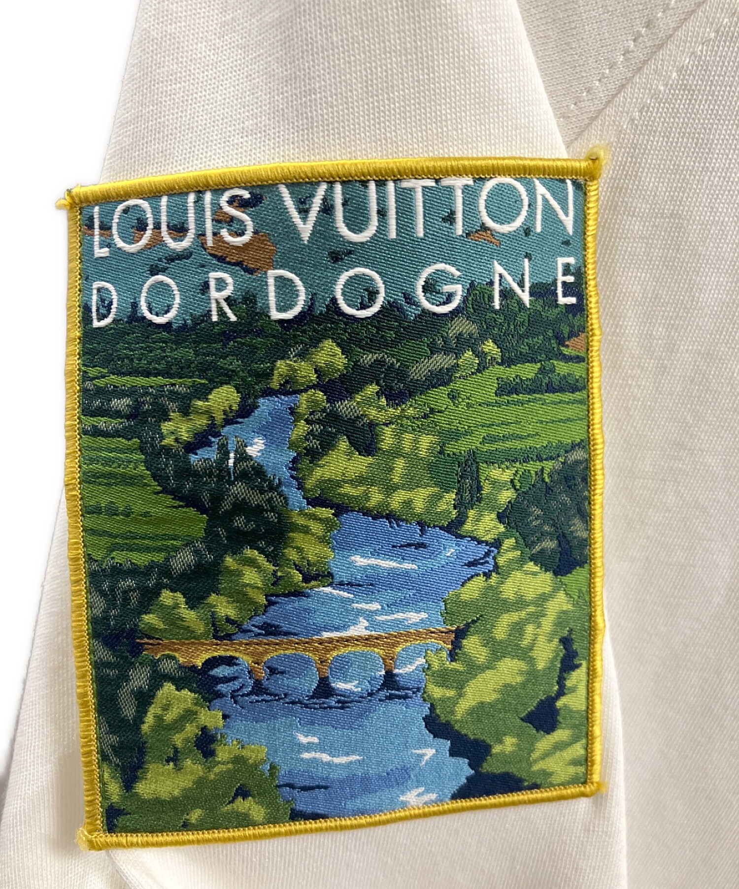 LOUIS VUITTON (ルイ ヴィトン) ロゴワッペンTシャツ ホワイト サイズ:L