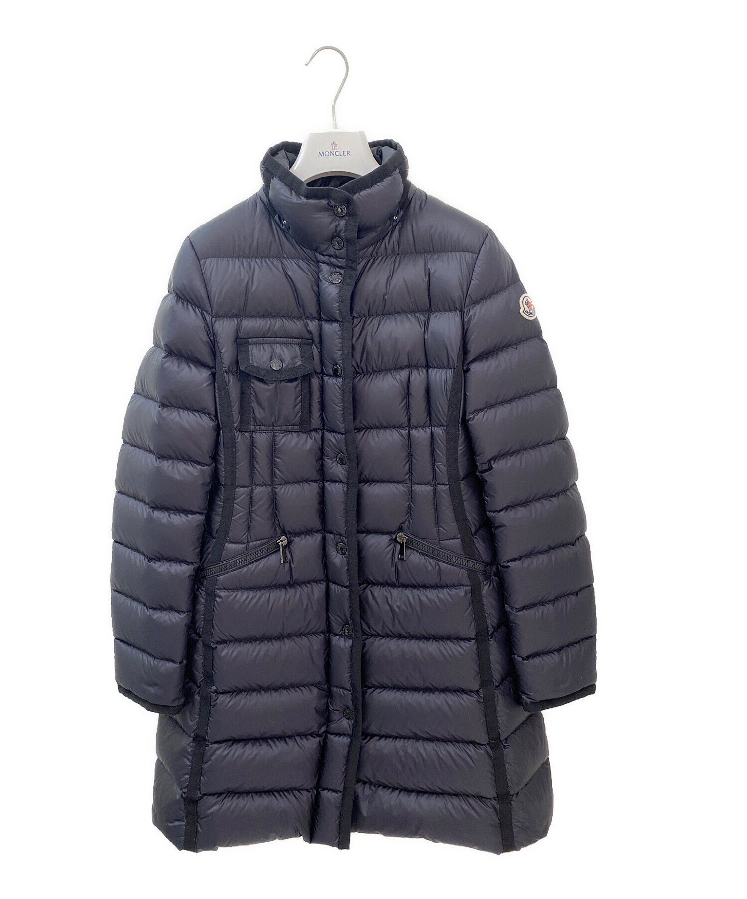 中古】 美品 MONCLER モンクレール HERMIFUR エルミファー ファー付き フード たらしい ロング ダウンコート  D20934990015 サイズ