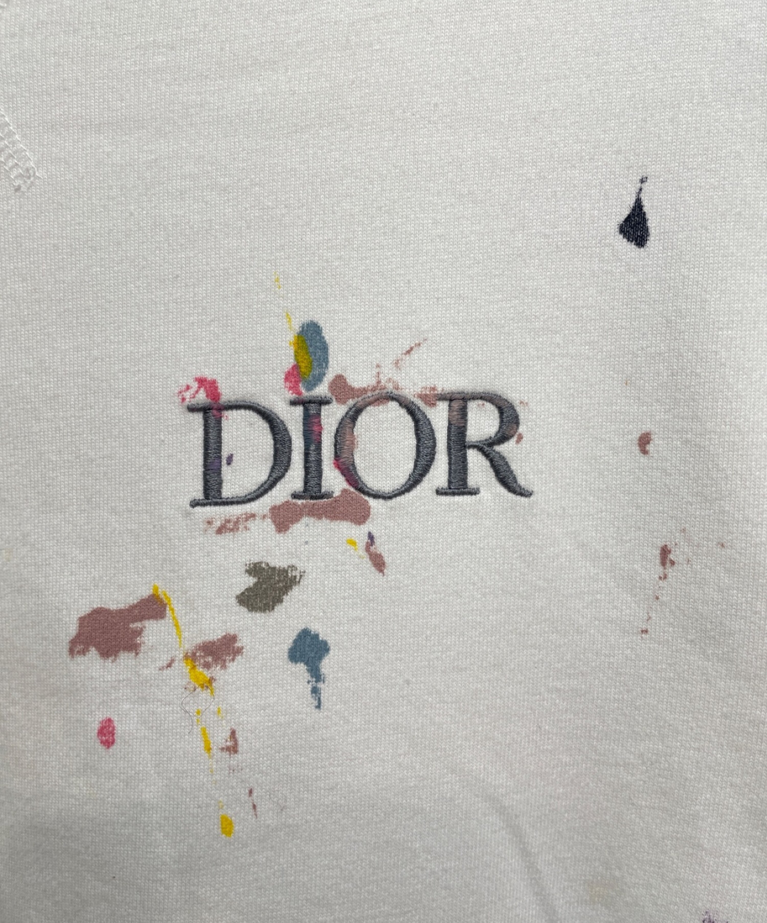 名入れ無料 値下げ❗️DIOR ディオール ロゴ ペイント Tシャツ