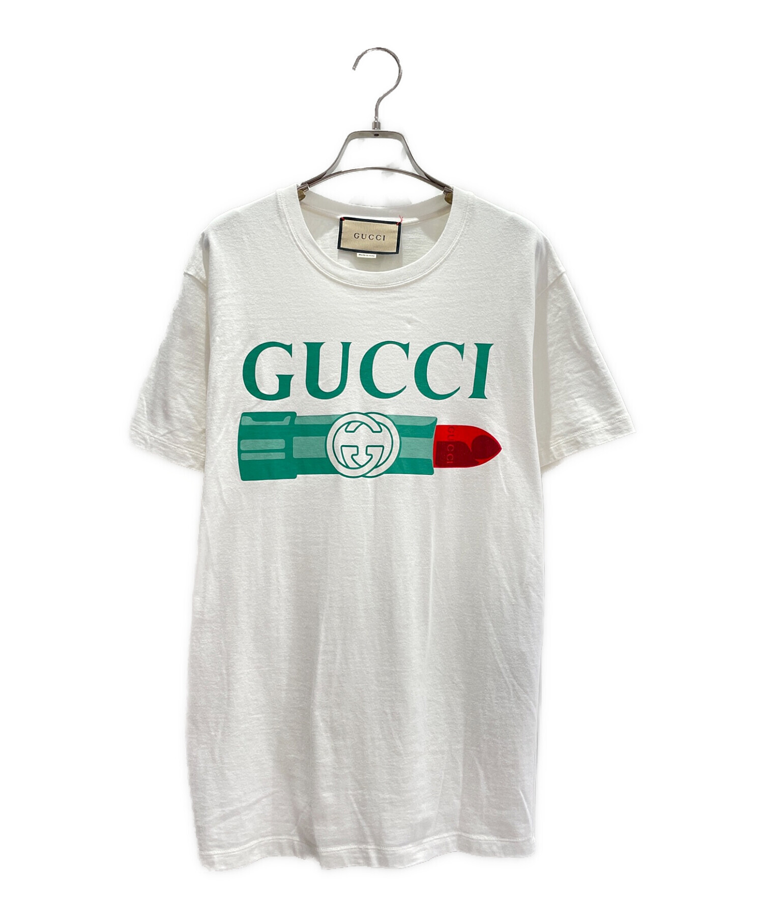 人気アイテム GUCCI ロゴプリントTシャツ Sサイズ グッチカラー 