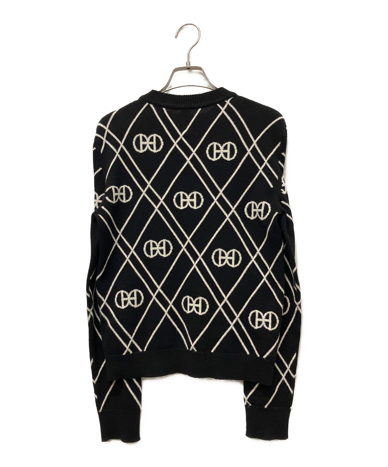 エルメスHERMES新作刺繍カシミアセーターサーベル飾袋ニット36ホワイトサイズ36一番人気のサイズ