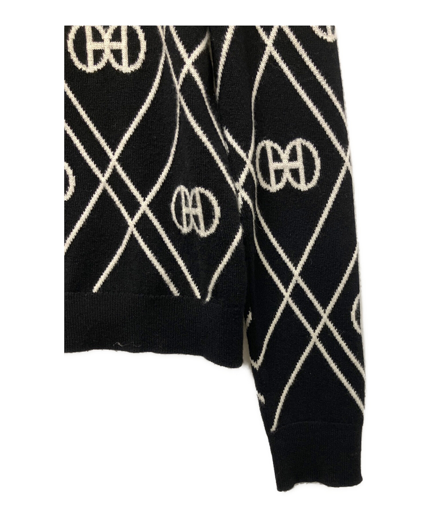 エルメスHERMES新作刺繍カシミアセーターサーベル飾袋ニット36ホワイトサイズ36一番人気のサイズ