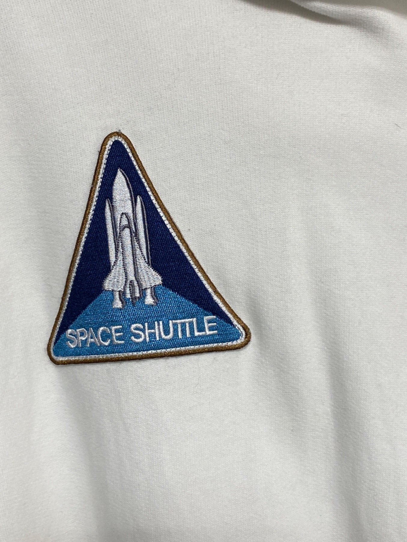 BALENCIAGA (バレンシアガ) NASA (ナサ) Space oversized appliquéd printed  cotton-jersey hoodie ホワイト サイズ:SIZE L