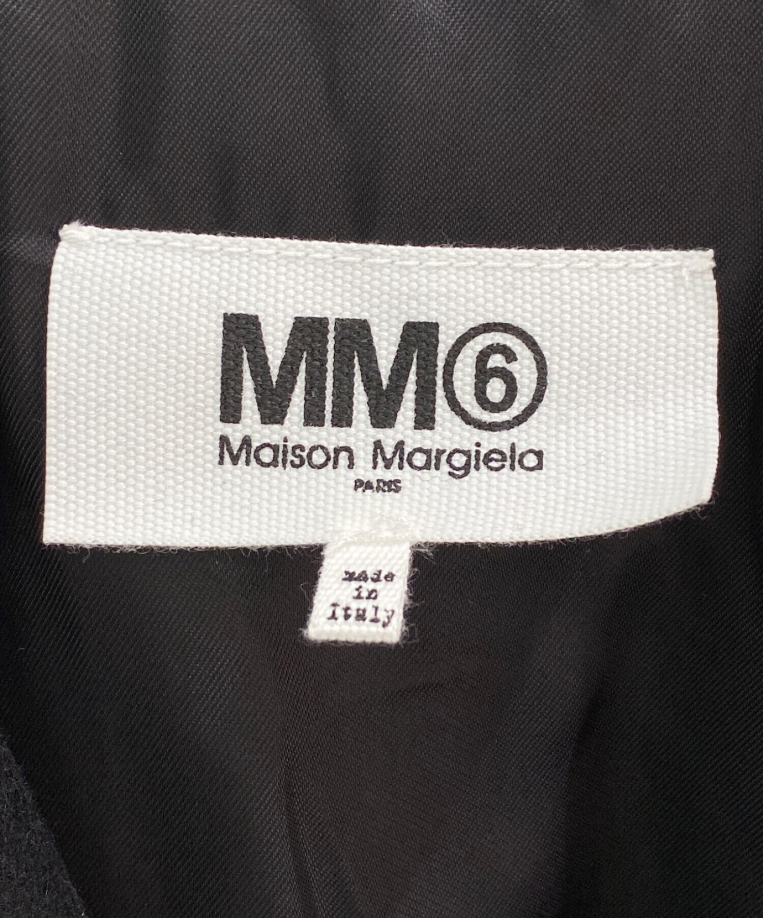 MM6 Maison Margiela (エムエムシックス メゾンマルジェラ) オーバーサイズチェスターコート ブラック サイズ:40号