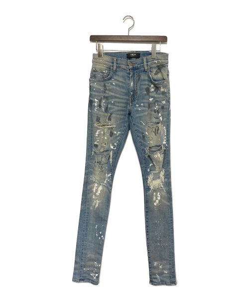 【中古・古着通販】AMIRI (アミリ) ダメージ加工デニムパンツ ブルー サイズ:SIZE 29｜ブランド・古着通販 トレファク公式【TREFAC  FASHION】スマホサイト